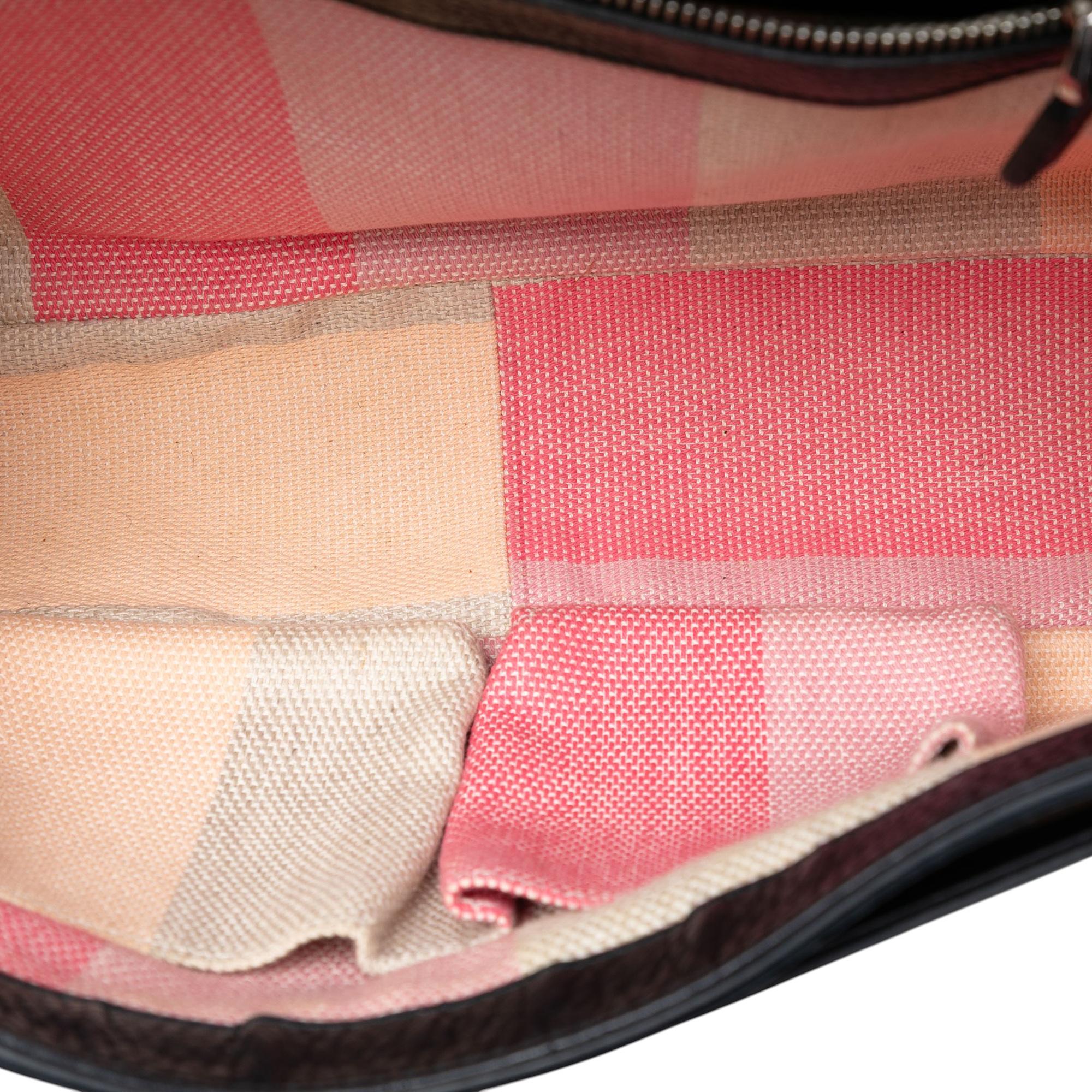 Gucci Medium Leather Bamboo Daily Crossbody