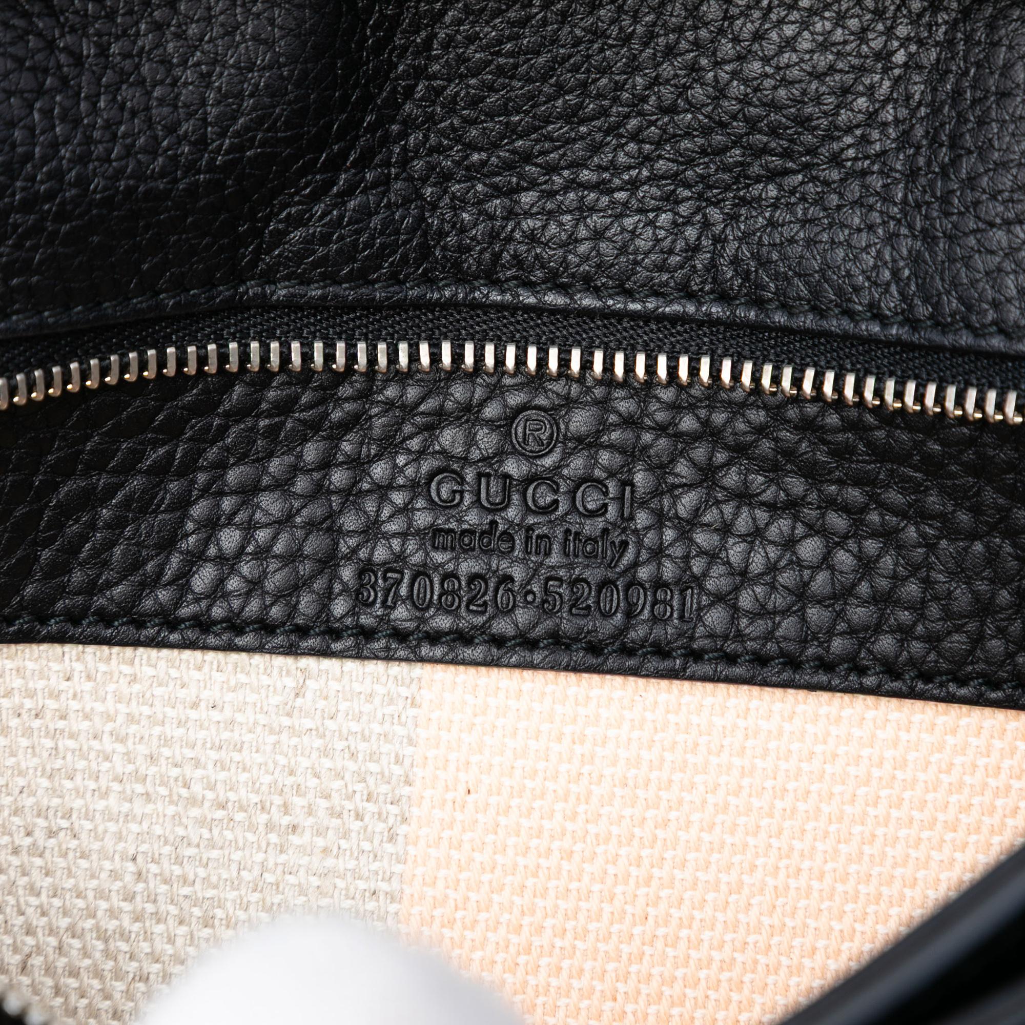 Gucci Medium Leather Bamboo Daily Crossbody