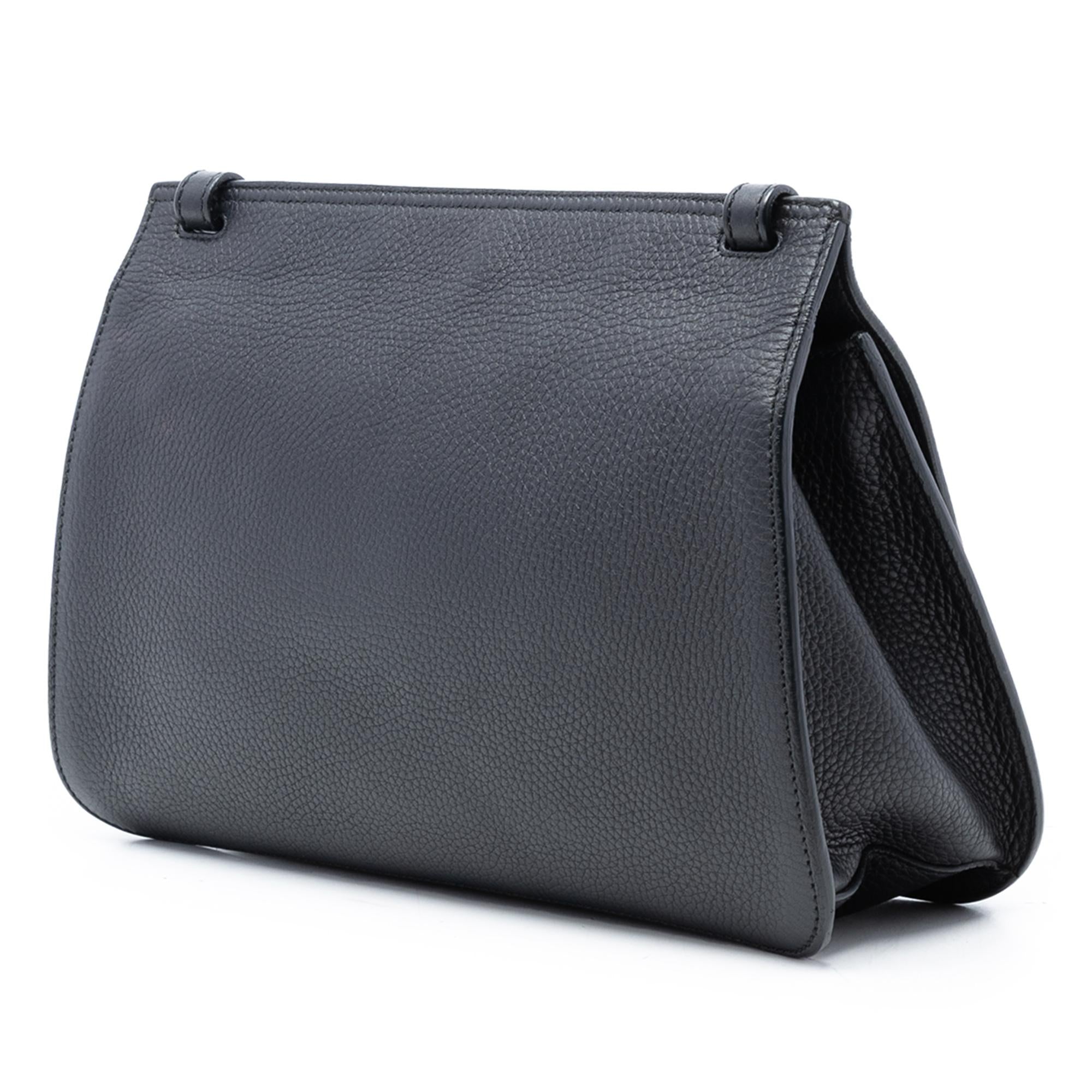 Gucci Medium Leather Bamboo Daily Crossbody