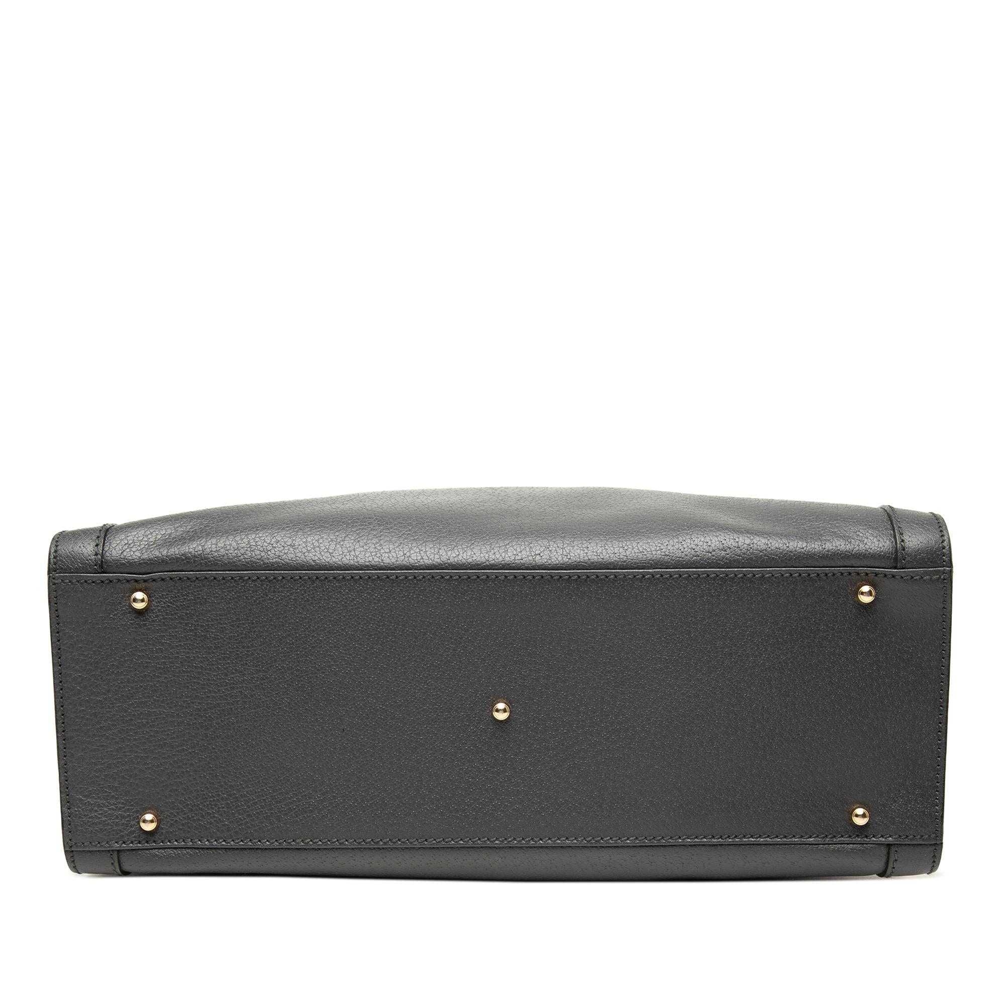 Gucci Medium Leather Bamboo Diana Tote