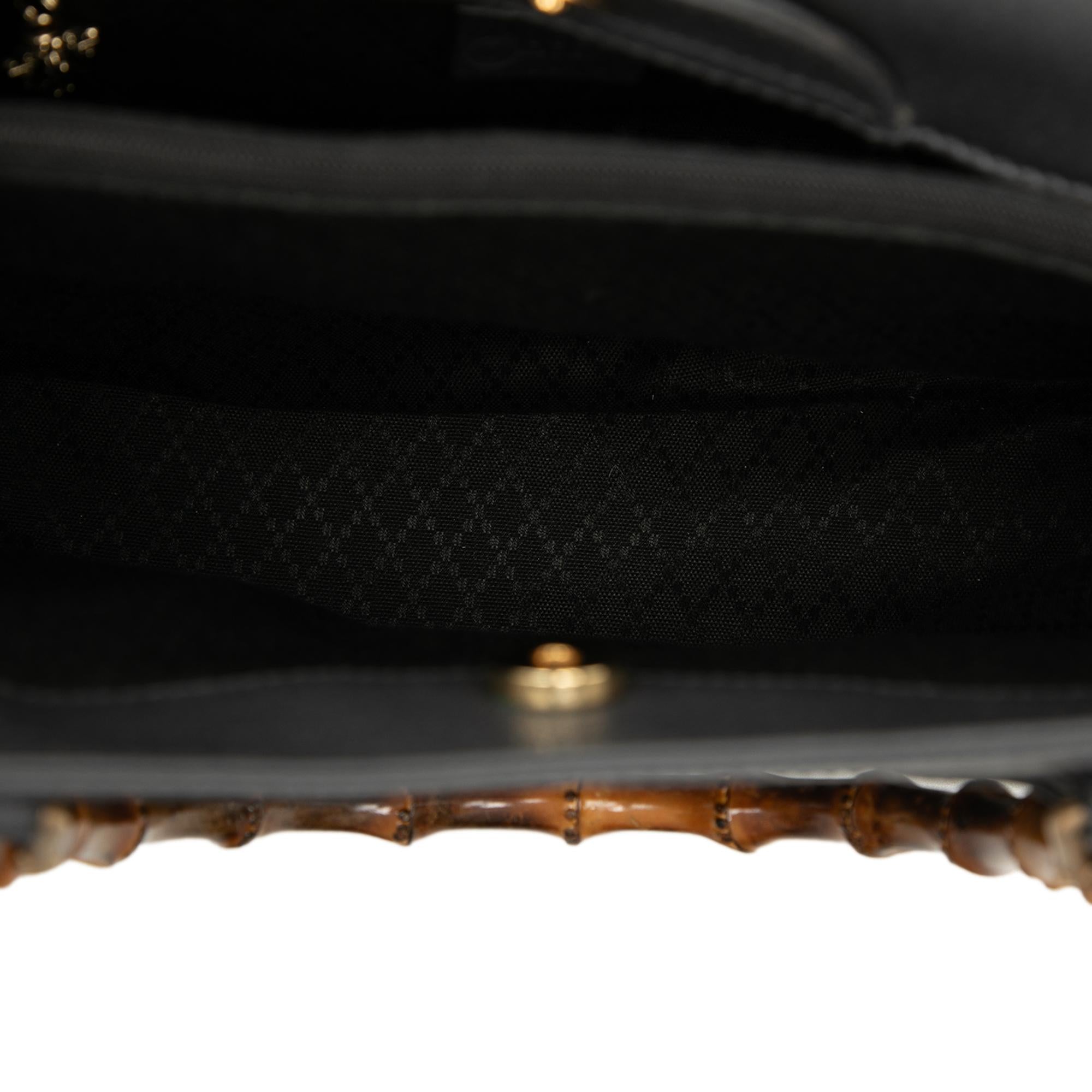 Gucci Medium Leather Bamboo Diana Tote