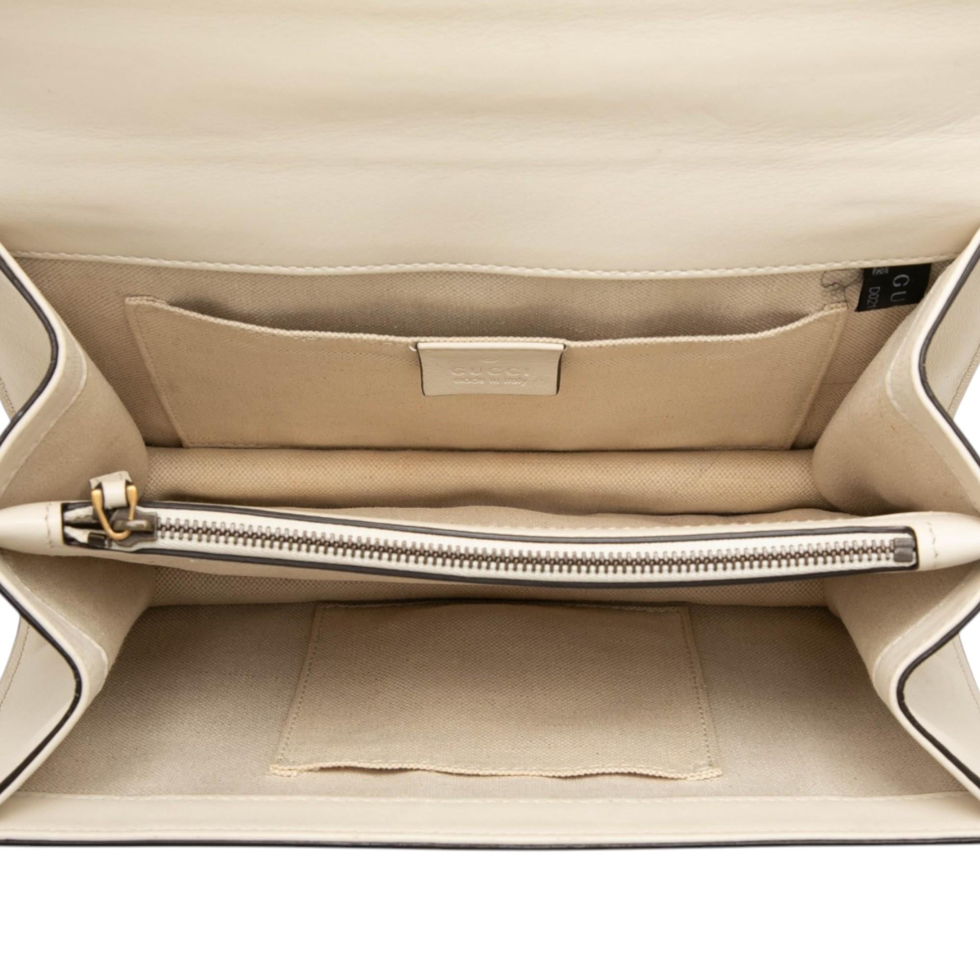 Gucci Medium Leather Bamboo Dionysus Web Satchel