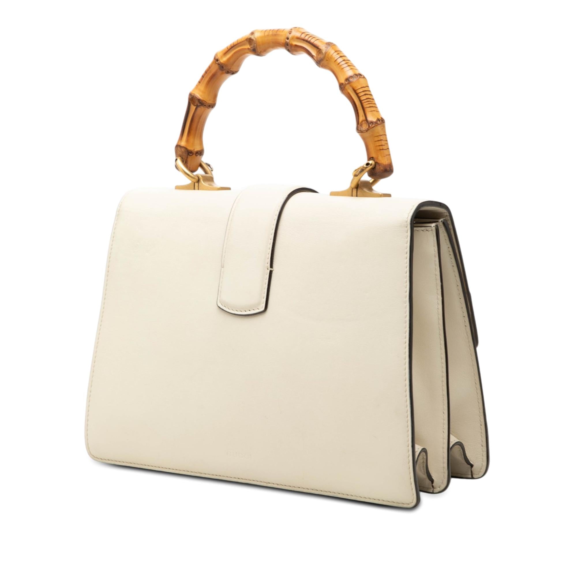 Gucci Medium Leather Bamboo Dionysus Web Satchel
