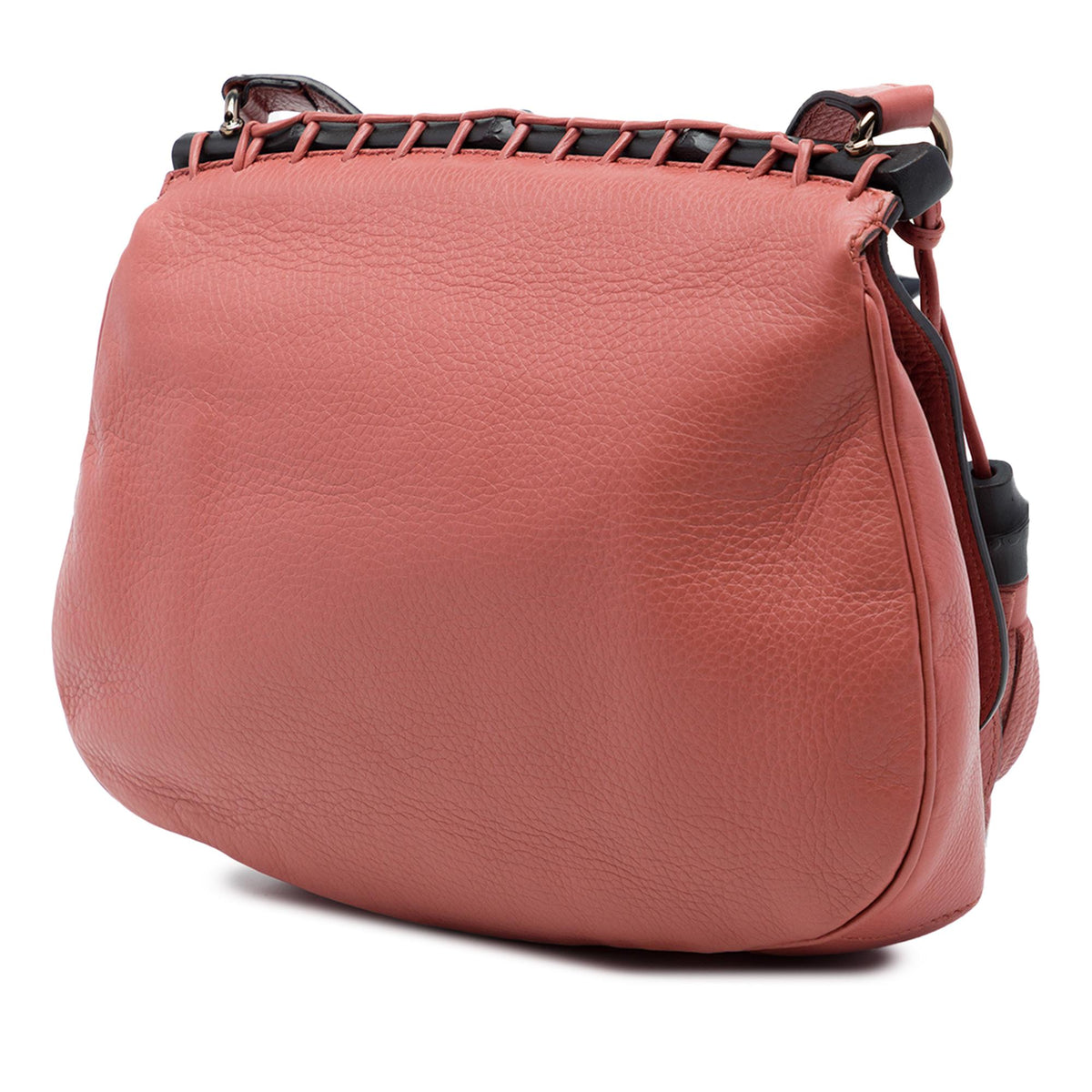 Gucci Medium Leather Bamboo Nouveau Fringe Crossbody