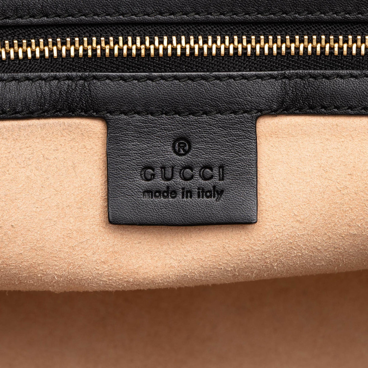 Gucci Medium Leather Bamboo Nymphaea Satchel