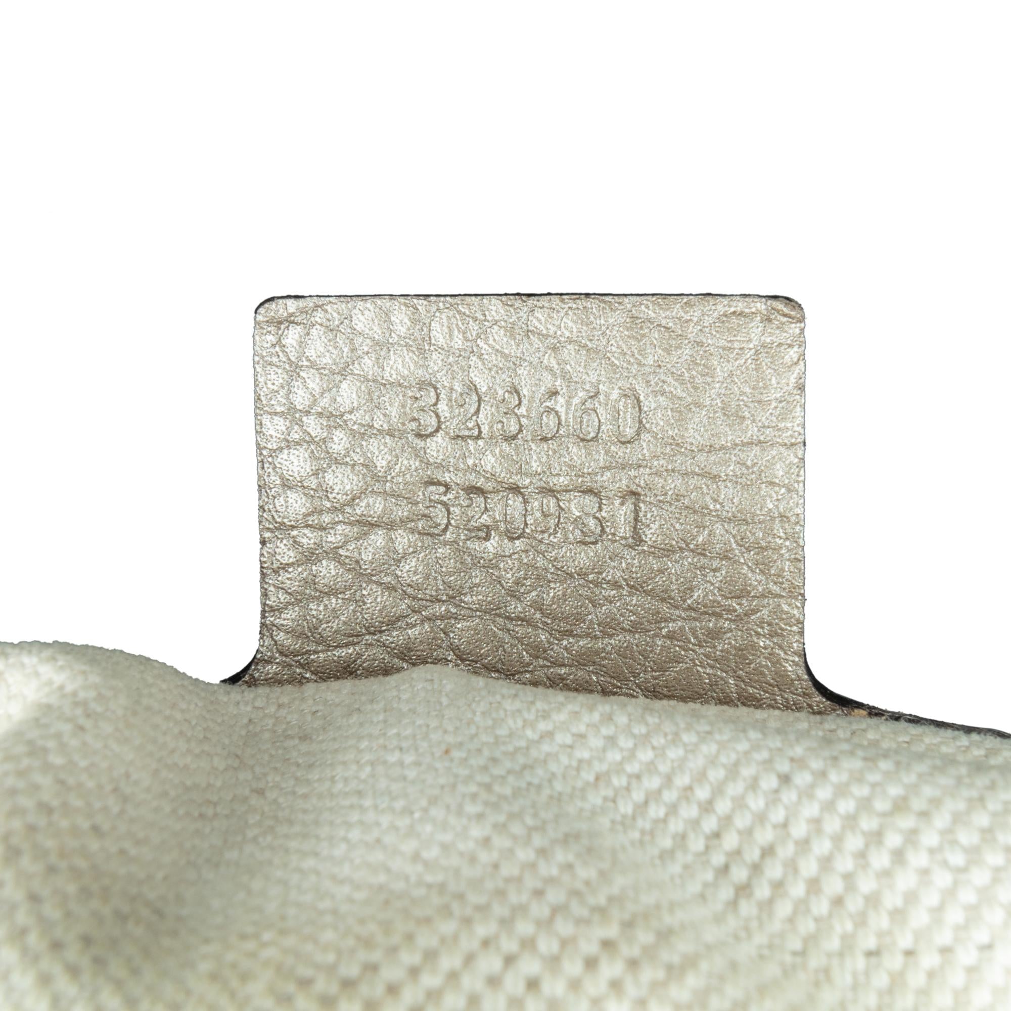 Gucci Medium Leather Bamboo Shopper (SHG-Z5WtXN)