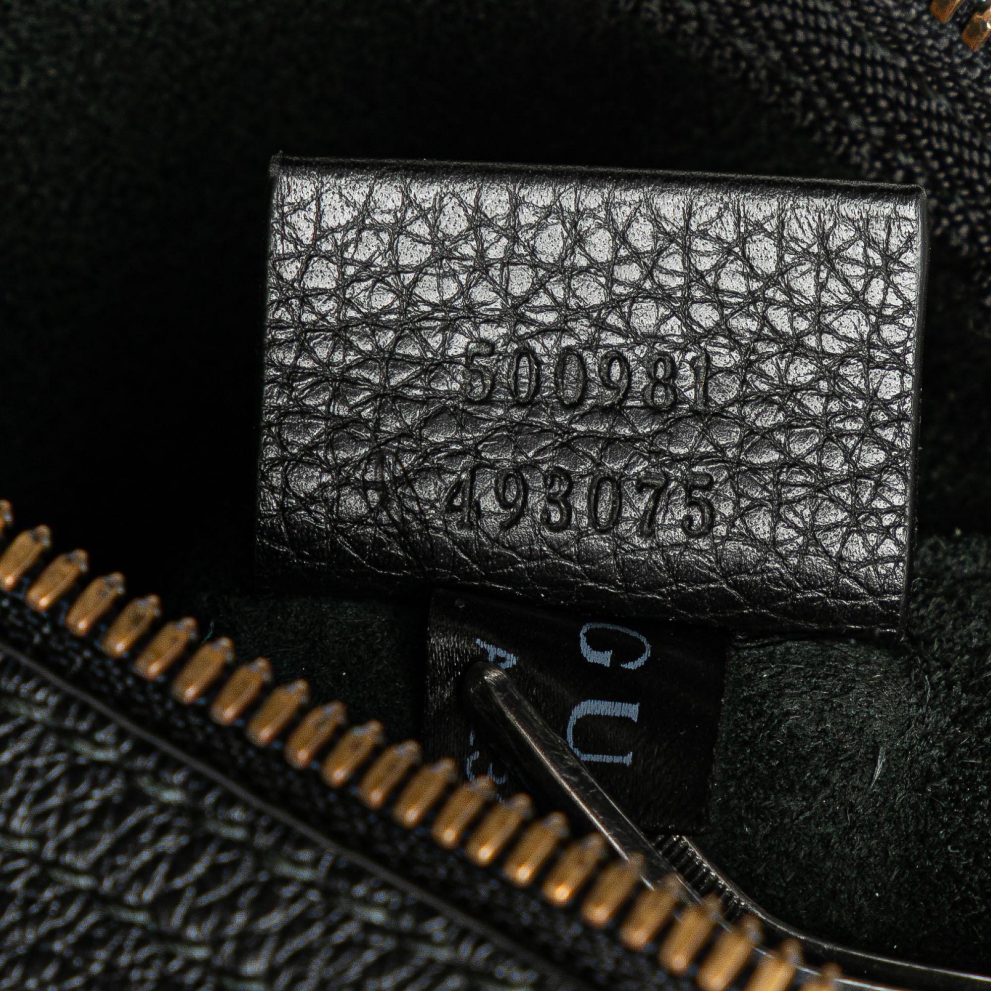 Gucci Medium Leather Logo Portfolio Clutch