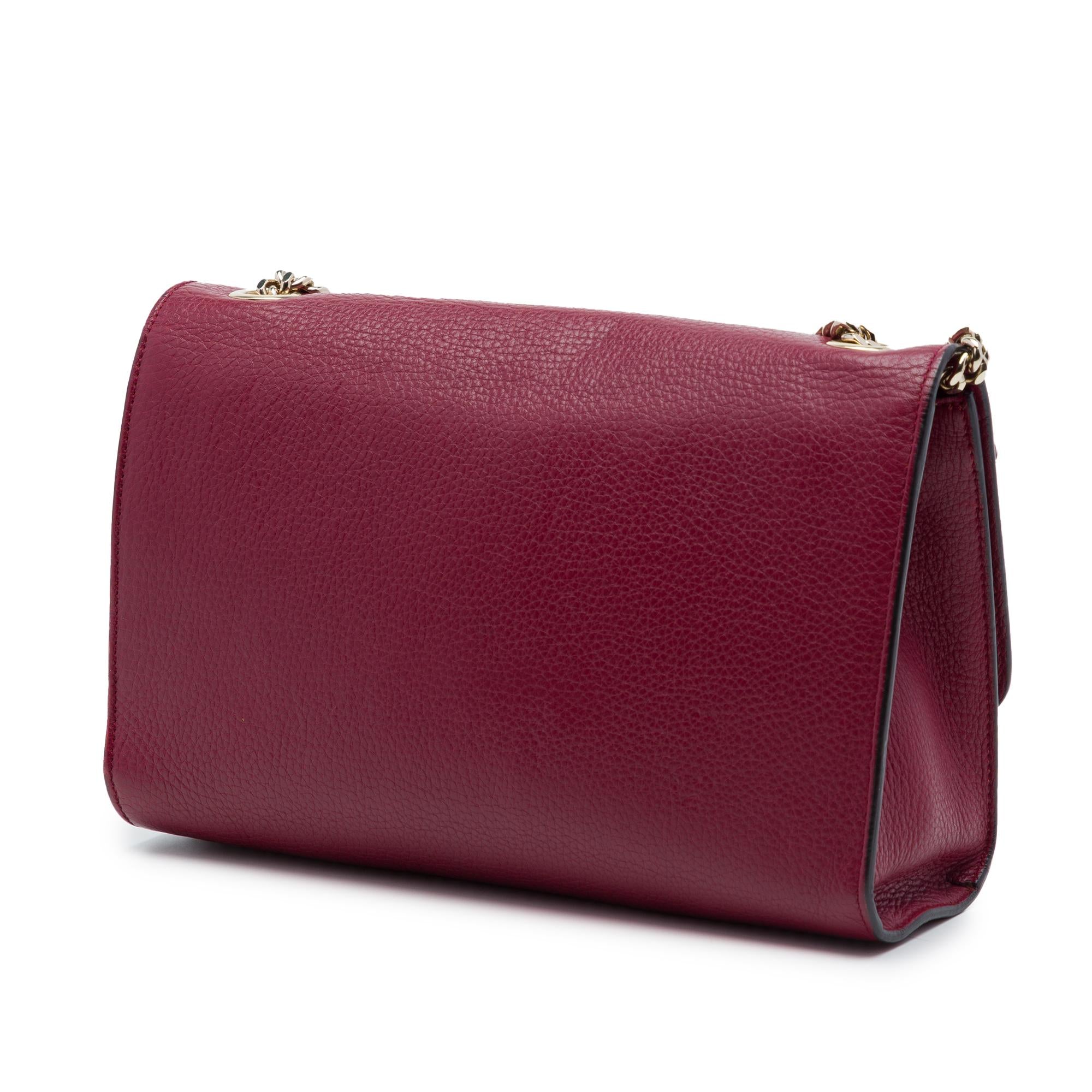 Gucci Medium Leather Miss Bamboo Crossbody