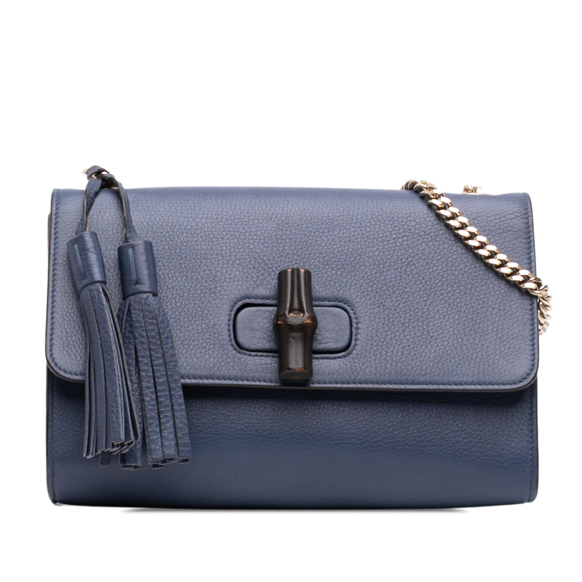Gucci Medium Leather Miss Bamboo Crossbody