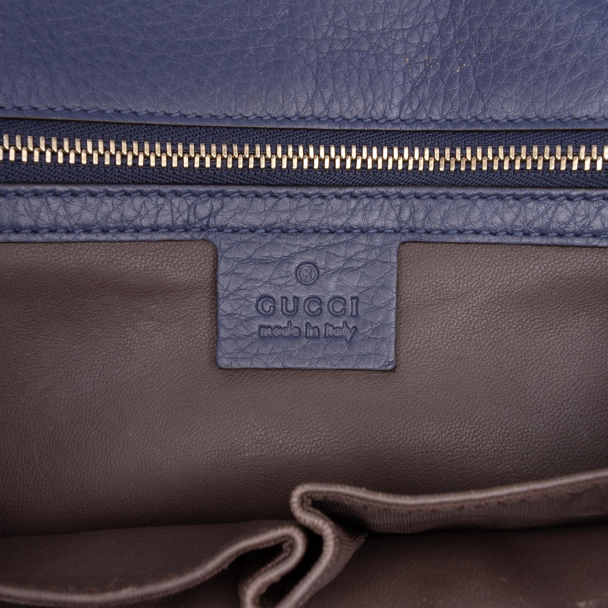 Gucci Medium Leather Miss Bamboo Crossbody