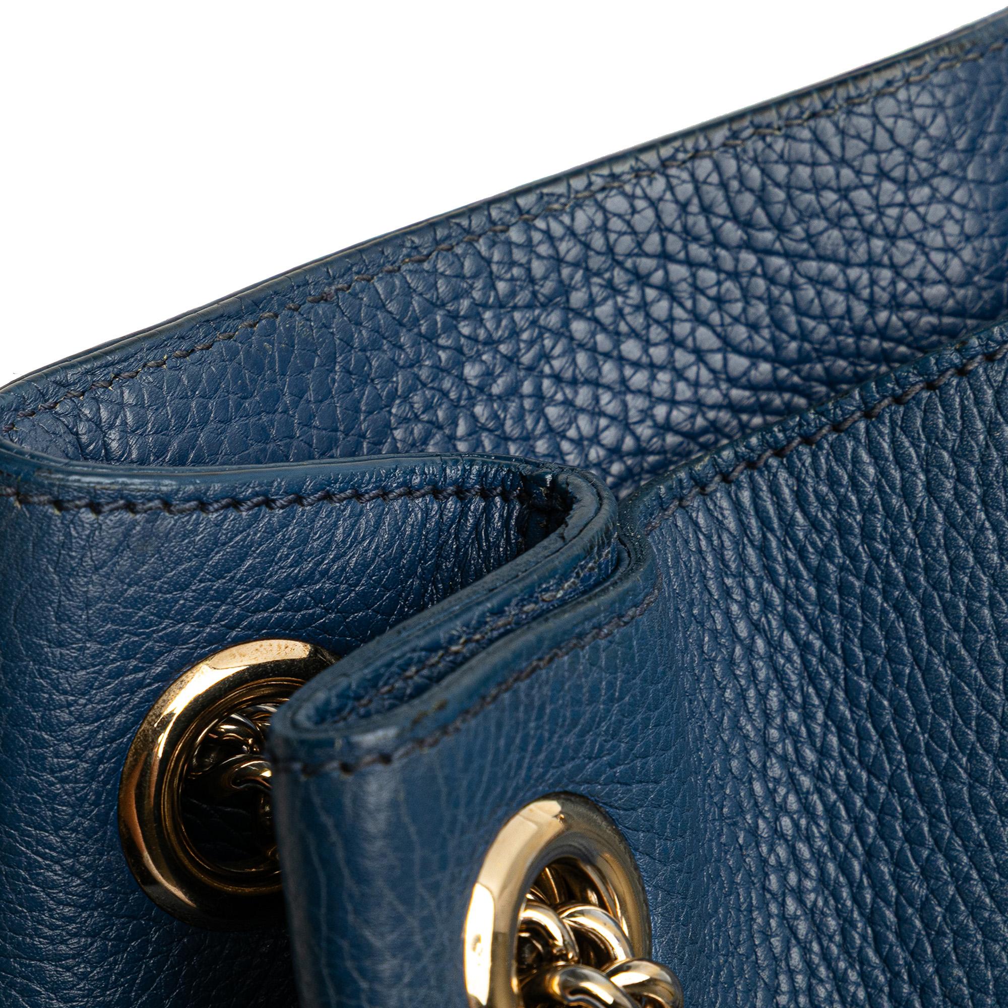 Gucci Medium Leather Soho Chain Tote