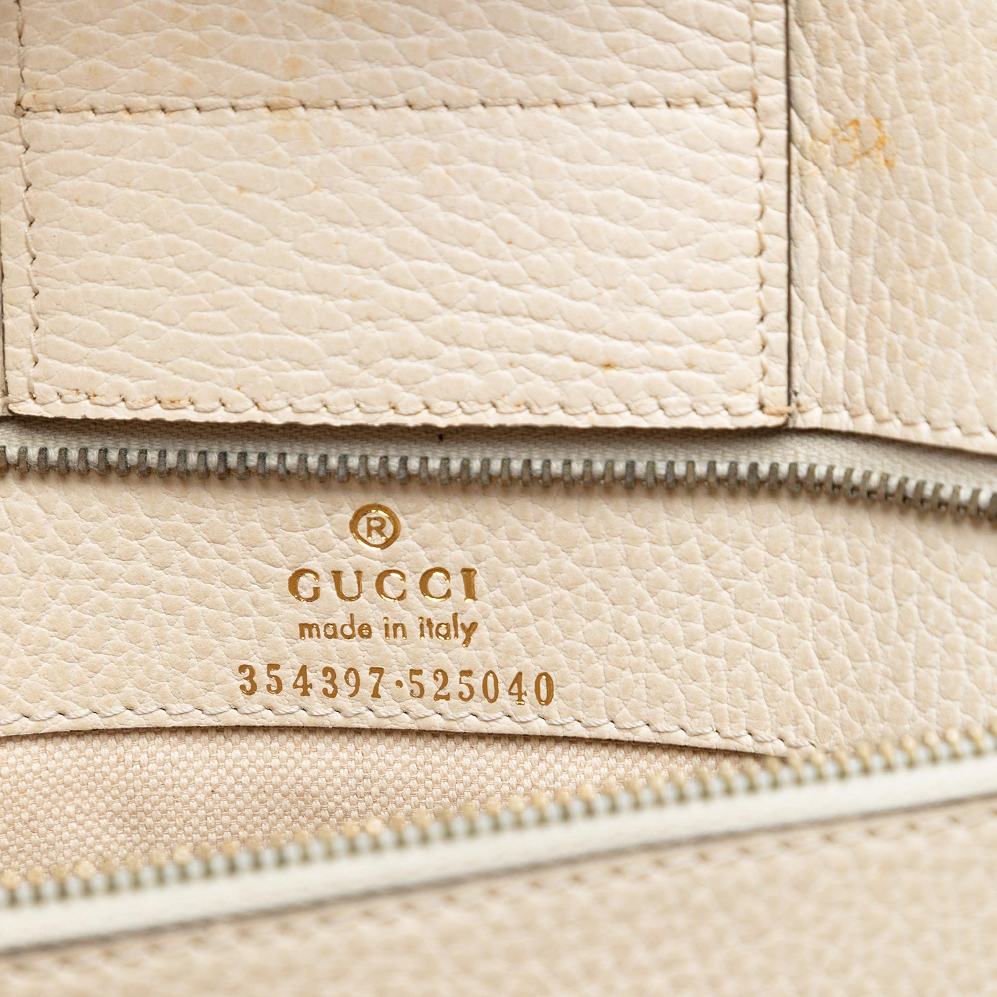 Gucci Medium Leather Swing Tote
