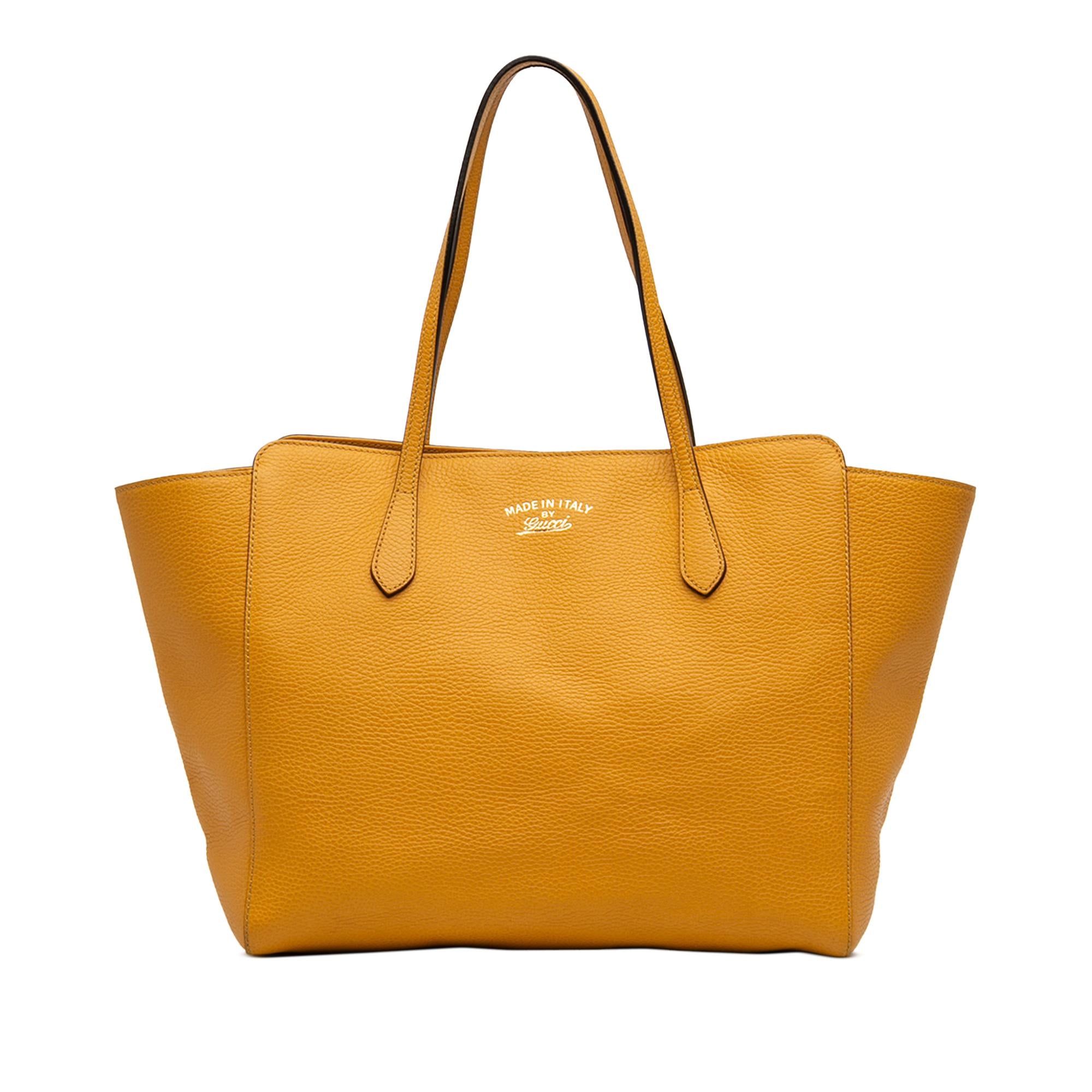 Gucci Medium Leather Swing Tote