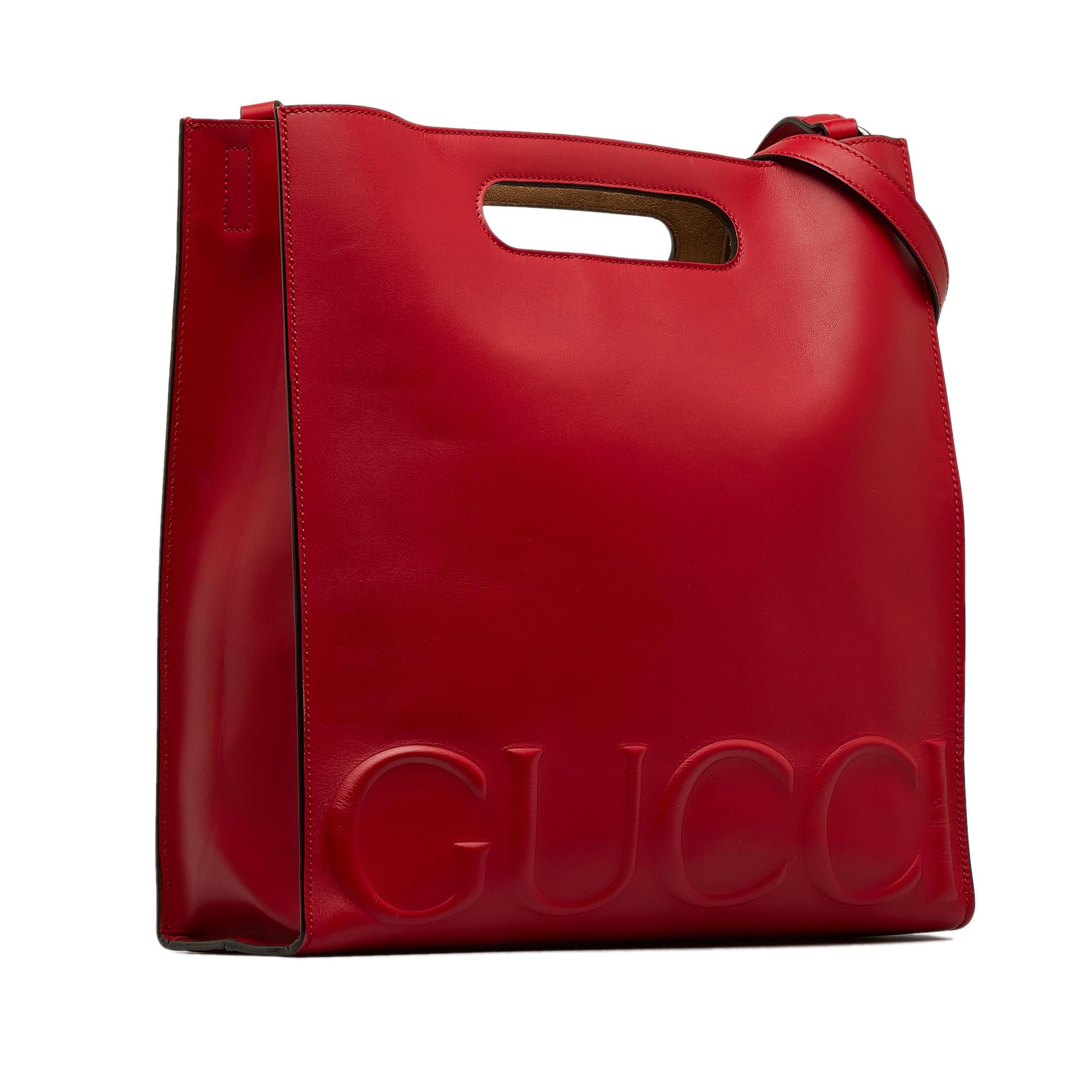 Gucci Medium Logo-Embossed XL Tote Bag (SHG-jnSovi)