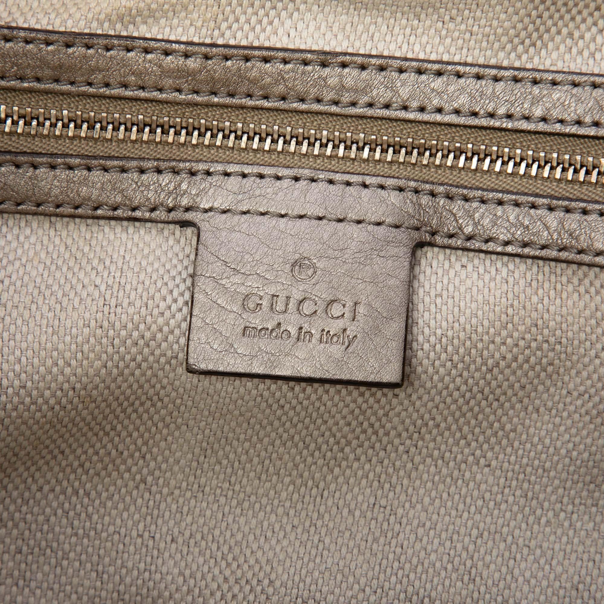 Gucci Medium Metallic Calfskin Soho Chain Tote