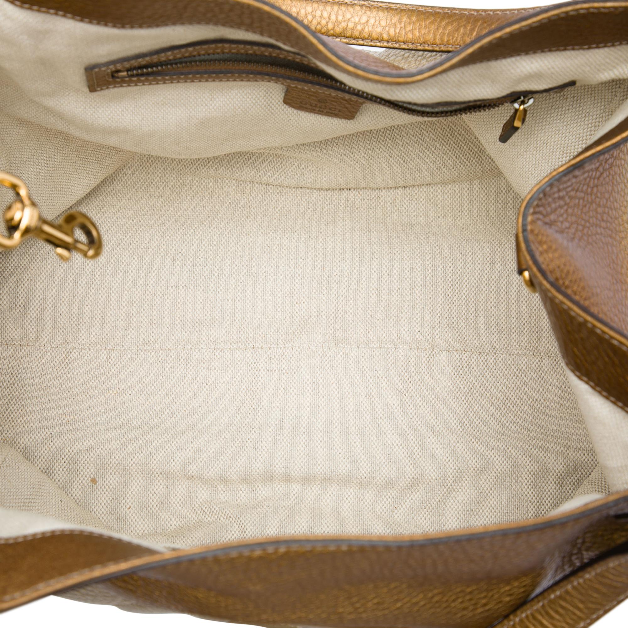 Gucci Medium Ombre Pebbled Calfskin Soho Cellarius Tote