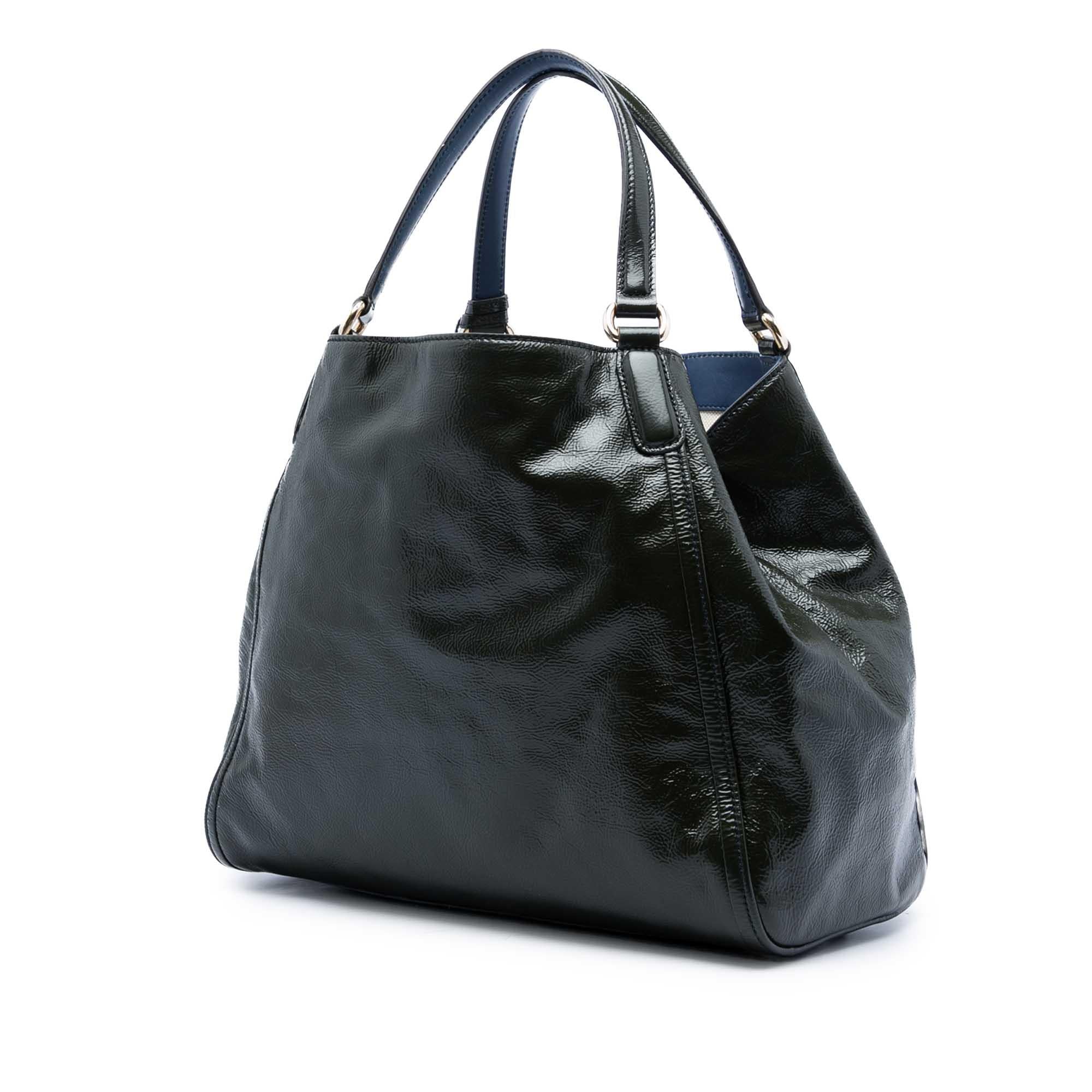 Gucci Medium Patent Soho Cellarius Tote