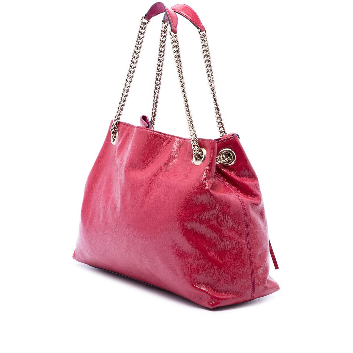 Gucci Medium Patent Soho Chain Tote