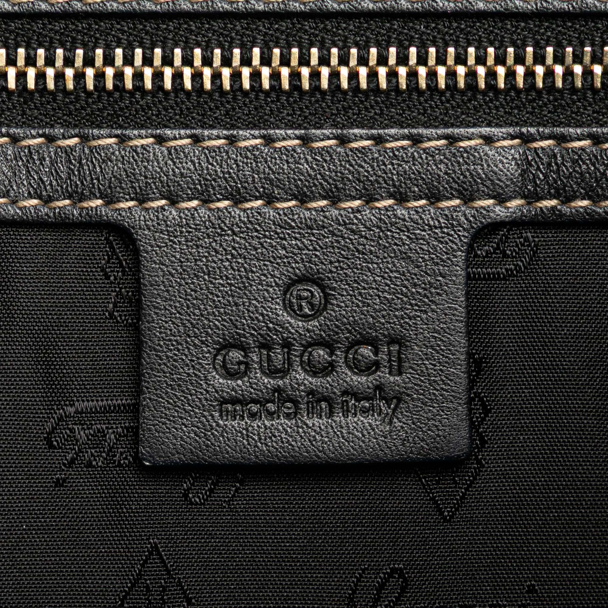 Gucci Medium Patent Web Britt Satchel