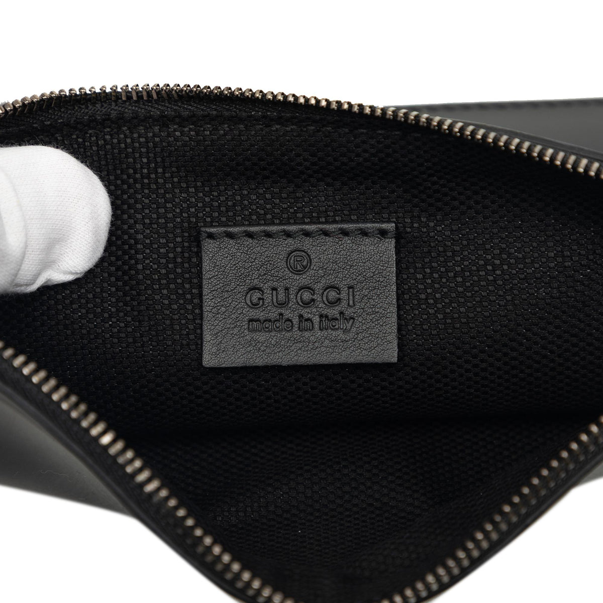 Gucci Medium Shearling Trimmed Patent Soho Cellarius Tote