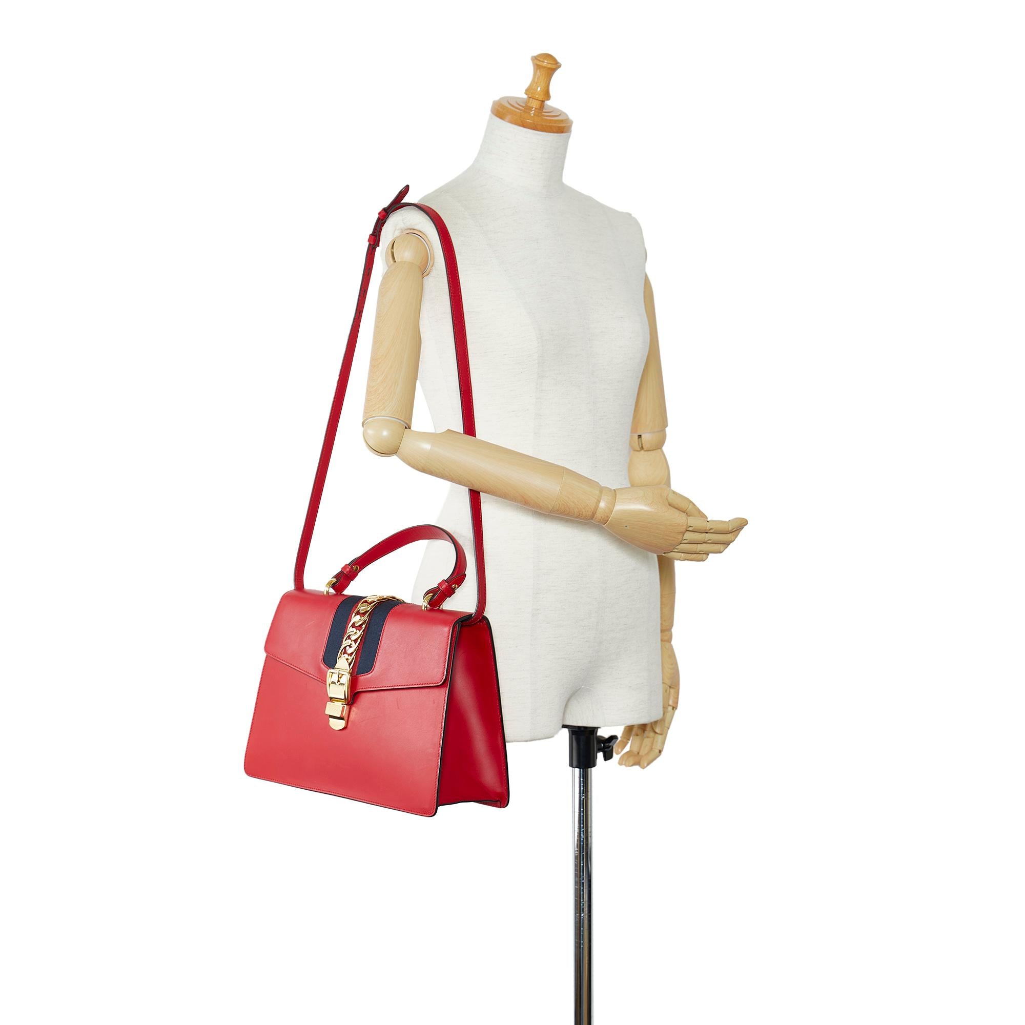 Gucci Medium Sylvie Satchel (SHG-9Fqcs4)