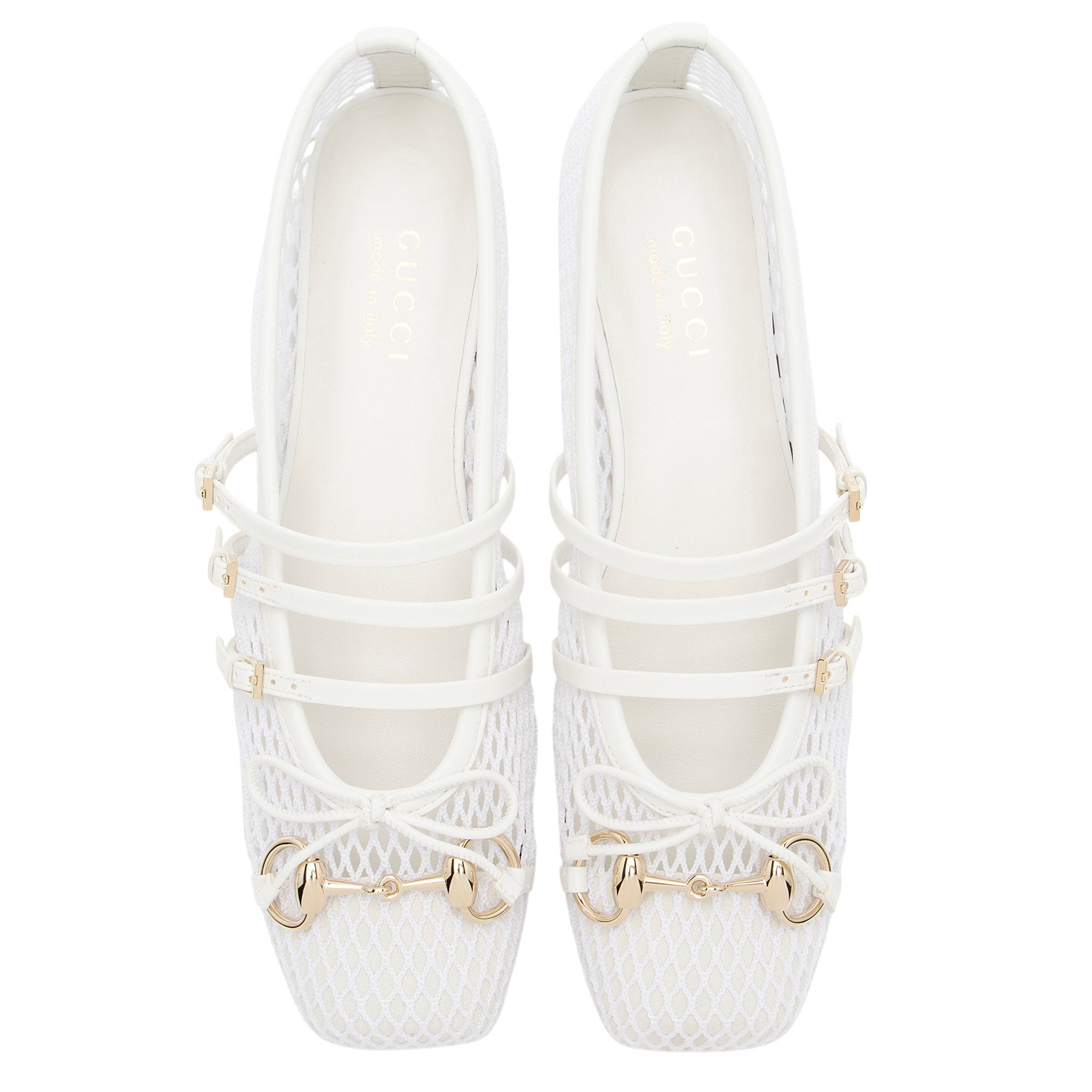 Gucci Mesh Horsebit Ballet Flats - Size 8 / 38