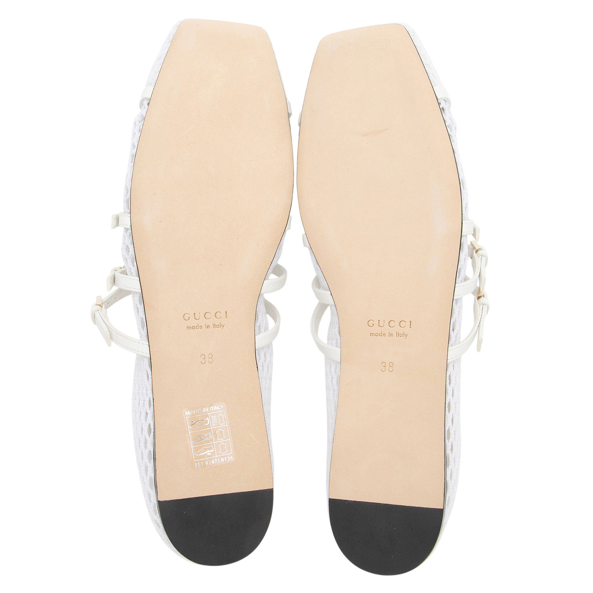 Gucci Mesh Horsebit Ballet Flats - Size 8 / 38