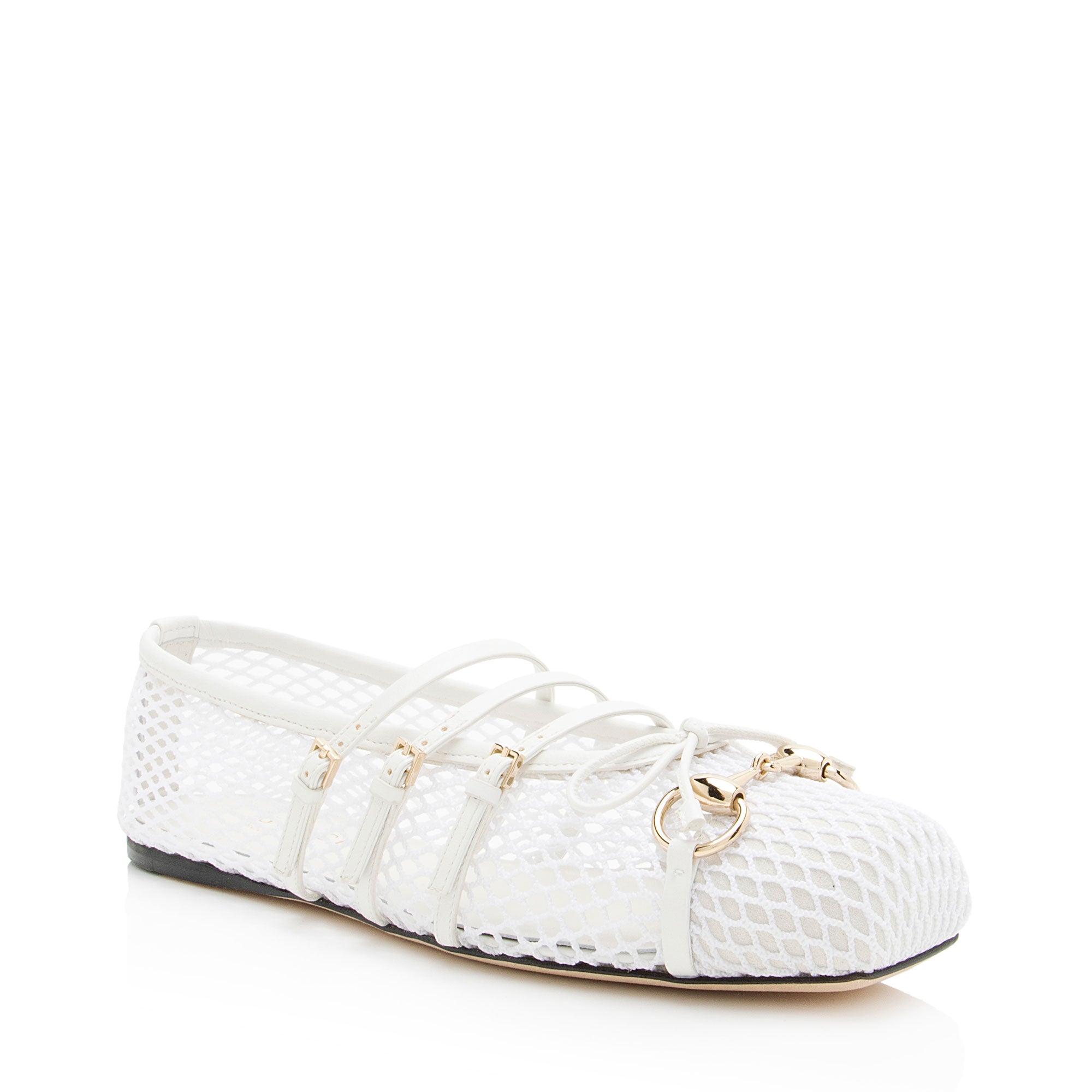 Gucci Mesh Horsebit Ballet Flats - Size 8 / 38