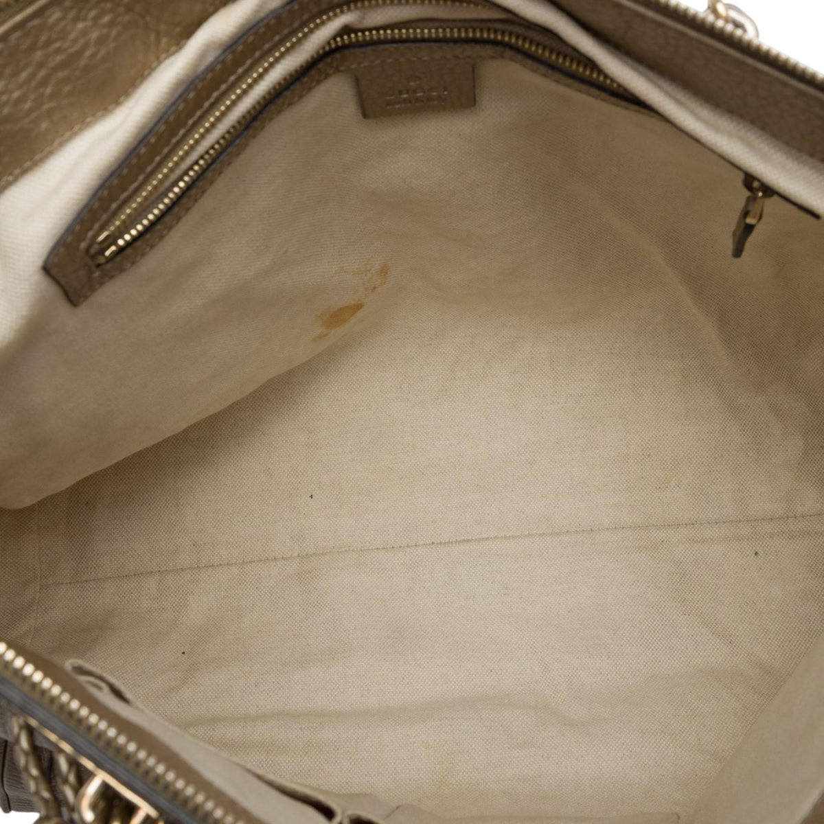 Gucci Metallic Calfskin Bella Convertible Tote