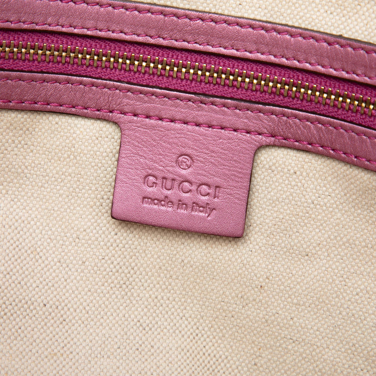 Gucci Metallic Guccissima Heart Bit Satchel