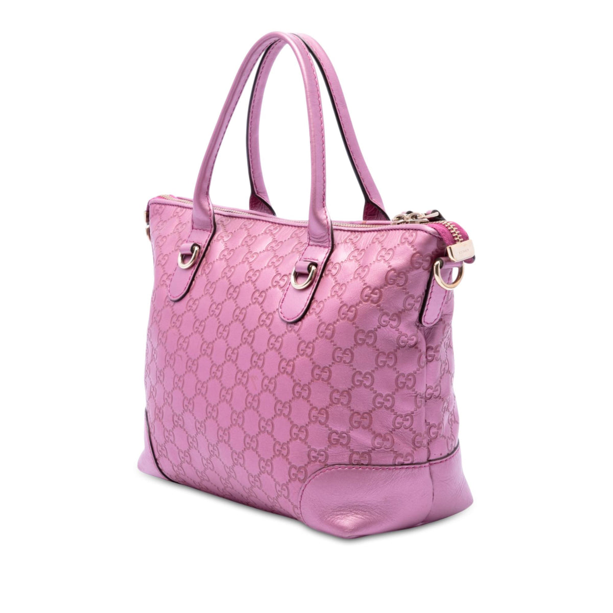 Gucci Metallic Guccissima Heart Bit Satchel
