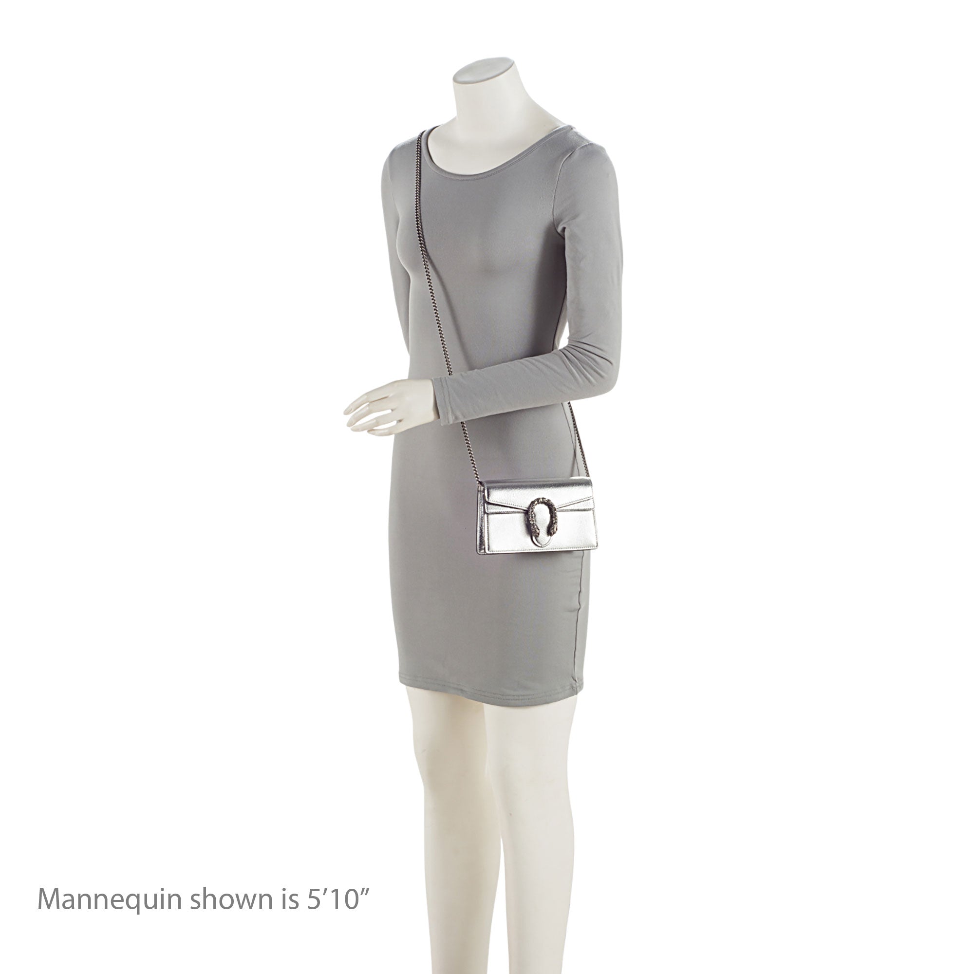 Gucci Metallic Leather Crystal Dionysus Mini Shoulder Bag