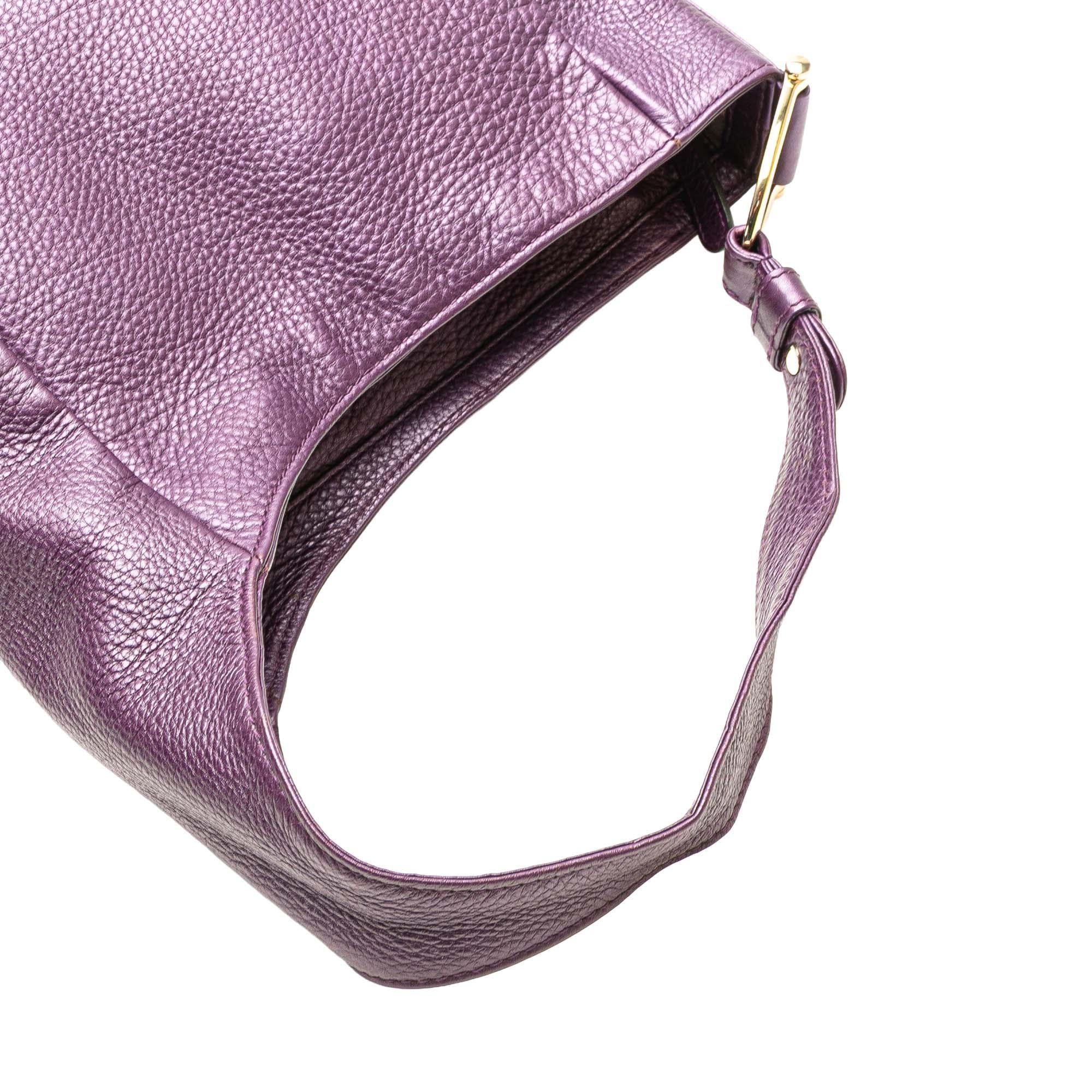 Gucci Metallic Leather Greenwich Hobo