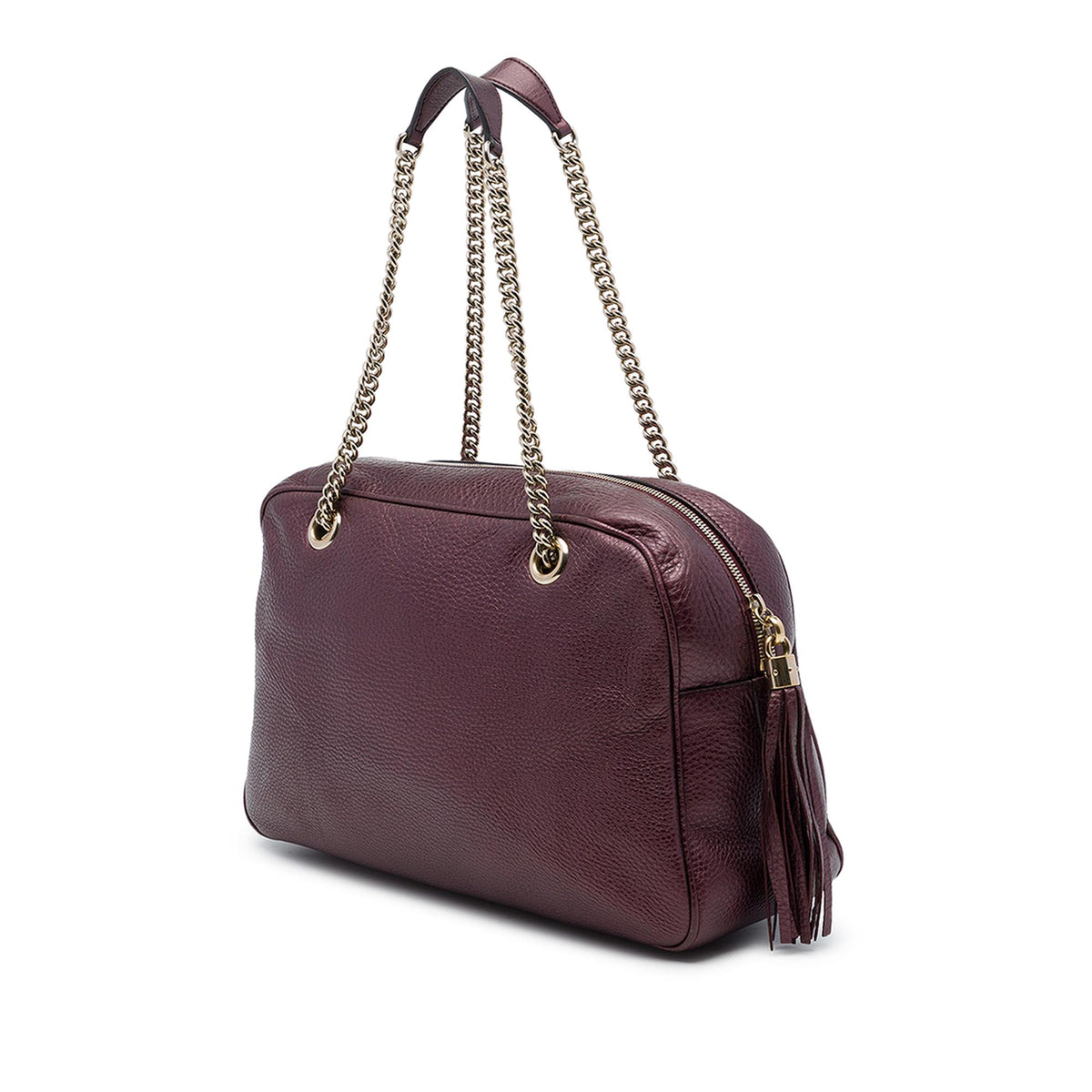 Gucci Metallic Leather Soho Chain Shoulder