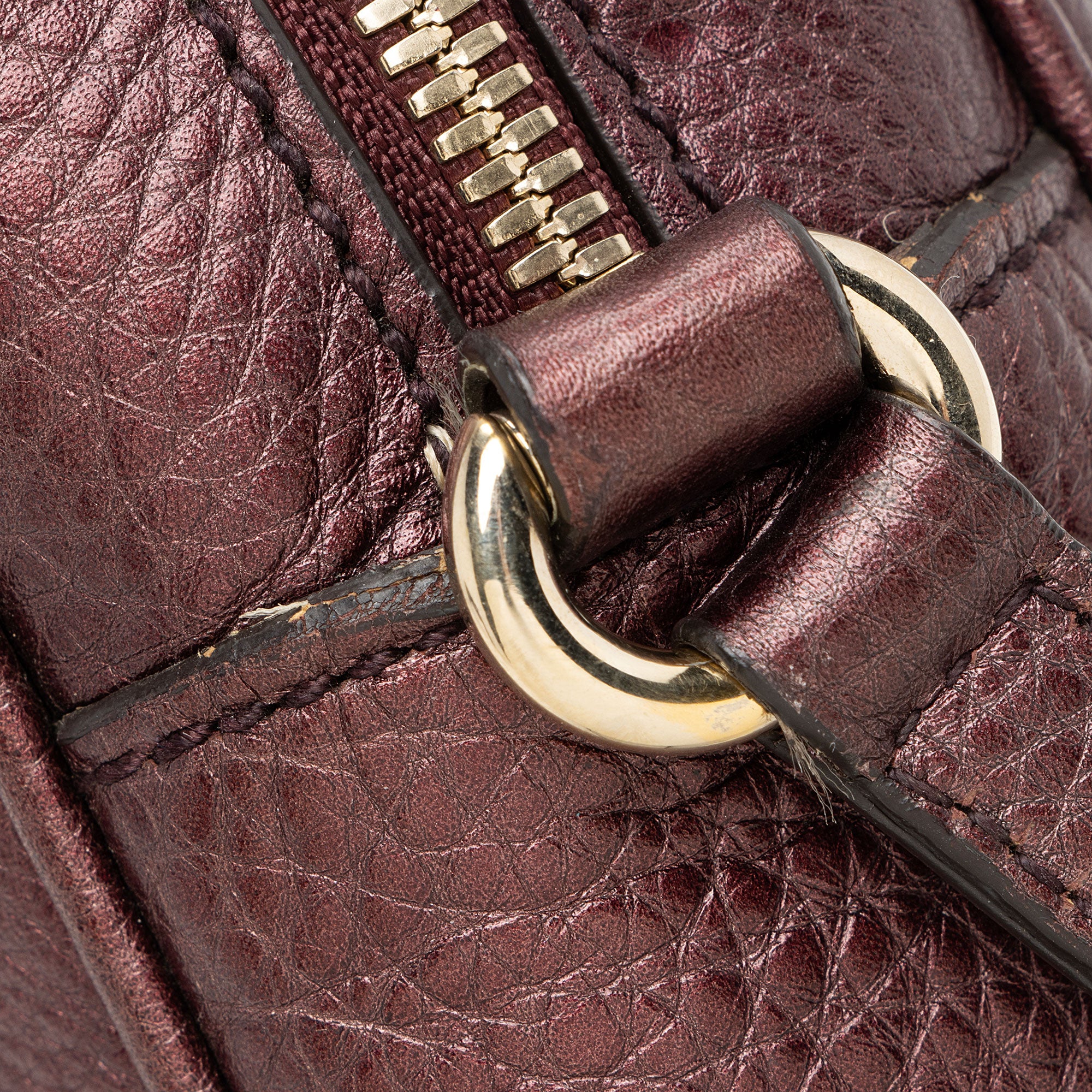 Gucci Metallic Leather Soho Disco Bag (SHF-ABYRP2)