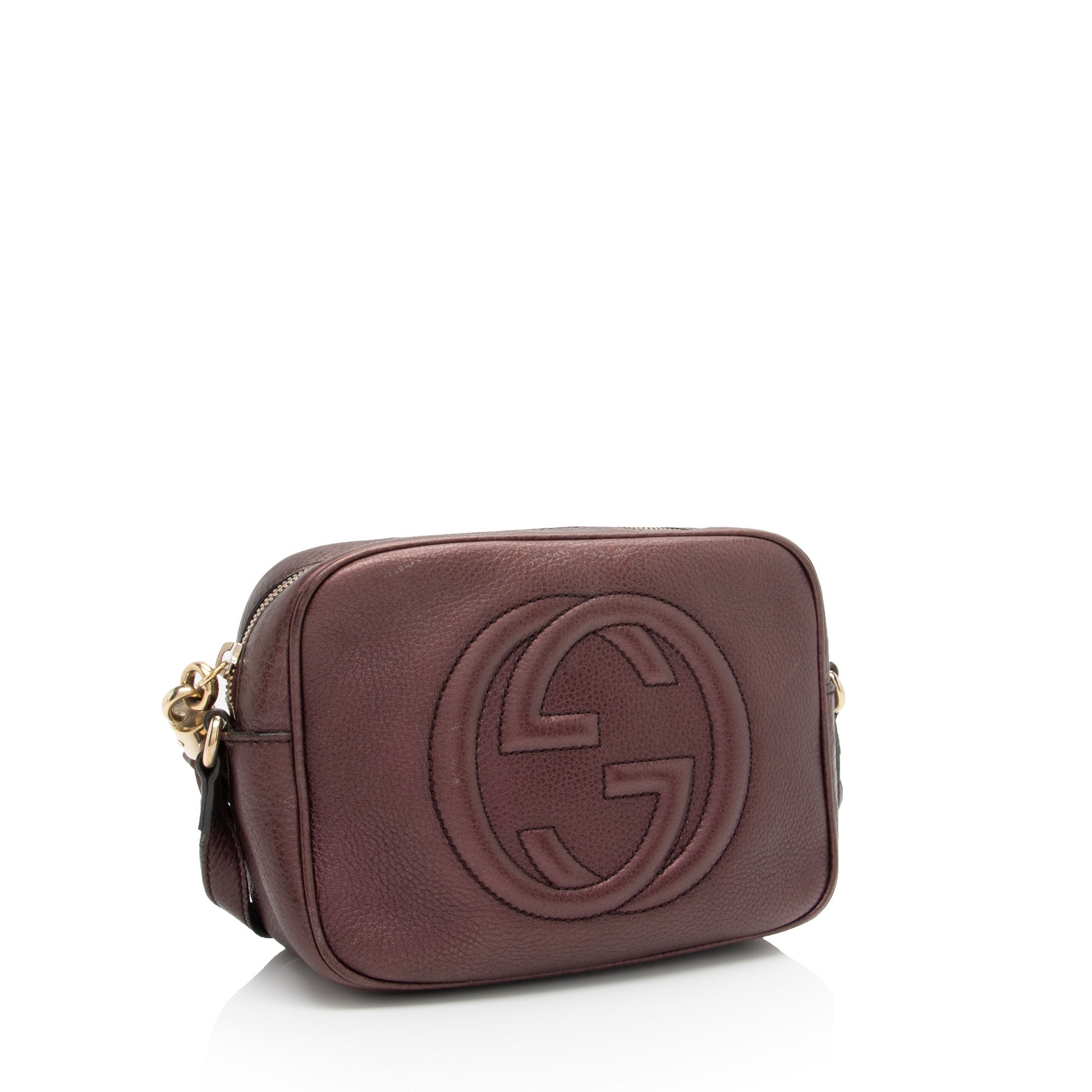 Gucci Metallic Leather Soho Disco Bag (SHF-ABYRP2)