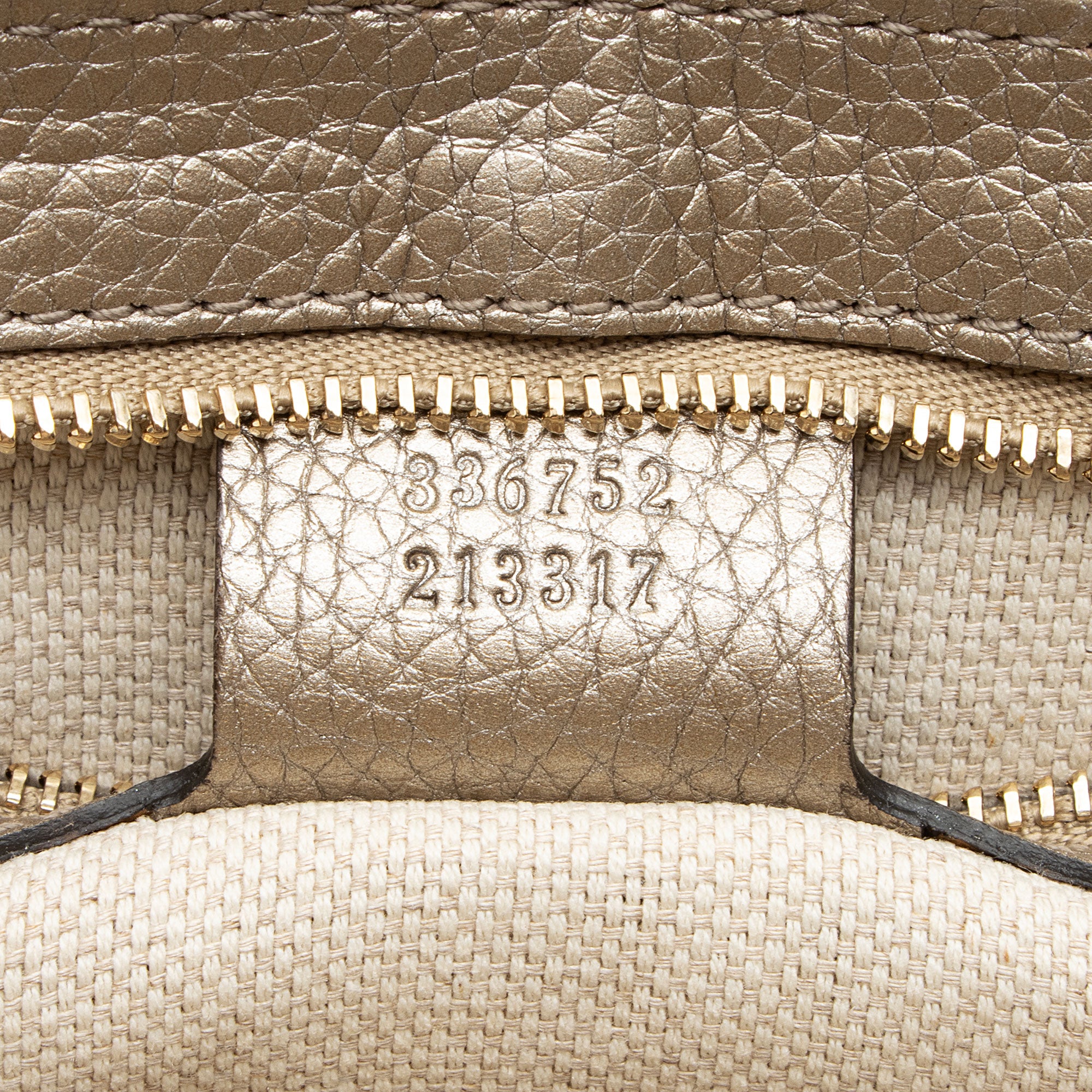Gucci Metallic Leather Soho Medium Flap Bag