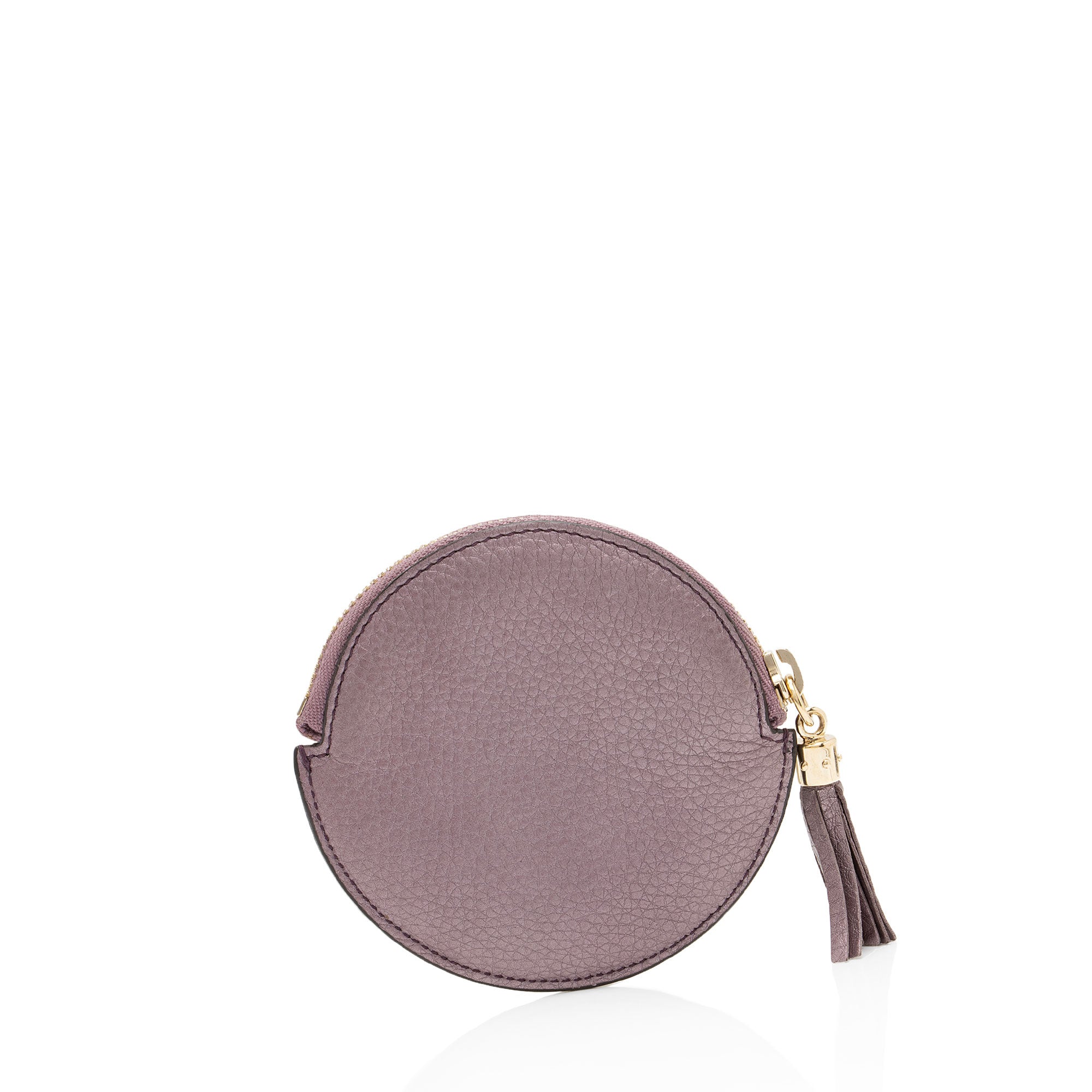 Gucci Metallic Leather Soho Round Coin Purse (SHF-jTusV4)