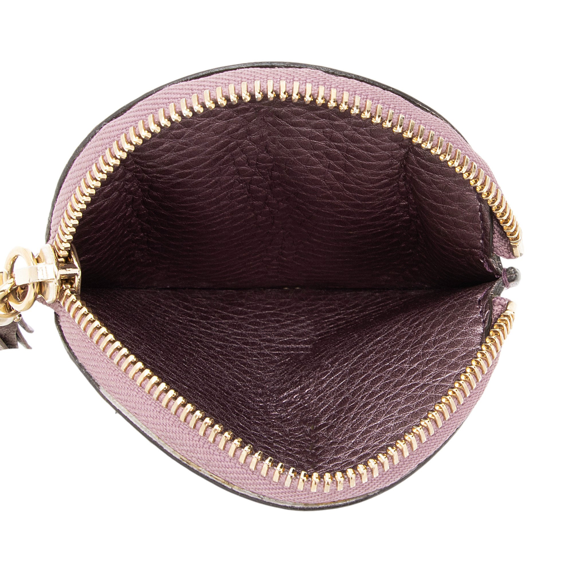 Gucci Metallic Leather Soho Round Coin Purse (SHF-jTusV4)