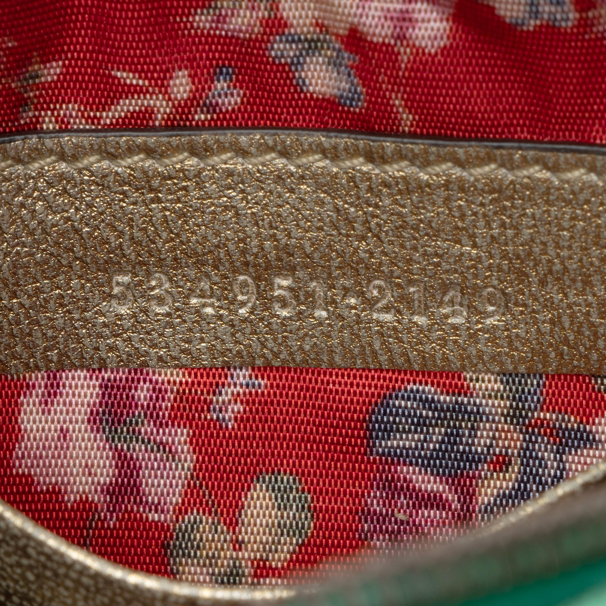 Gucci Metallic Leather Trapuntata Mini Bag