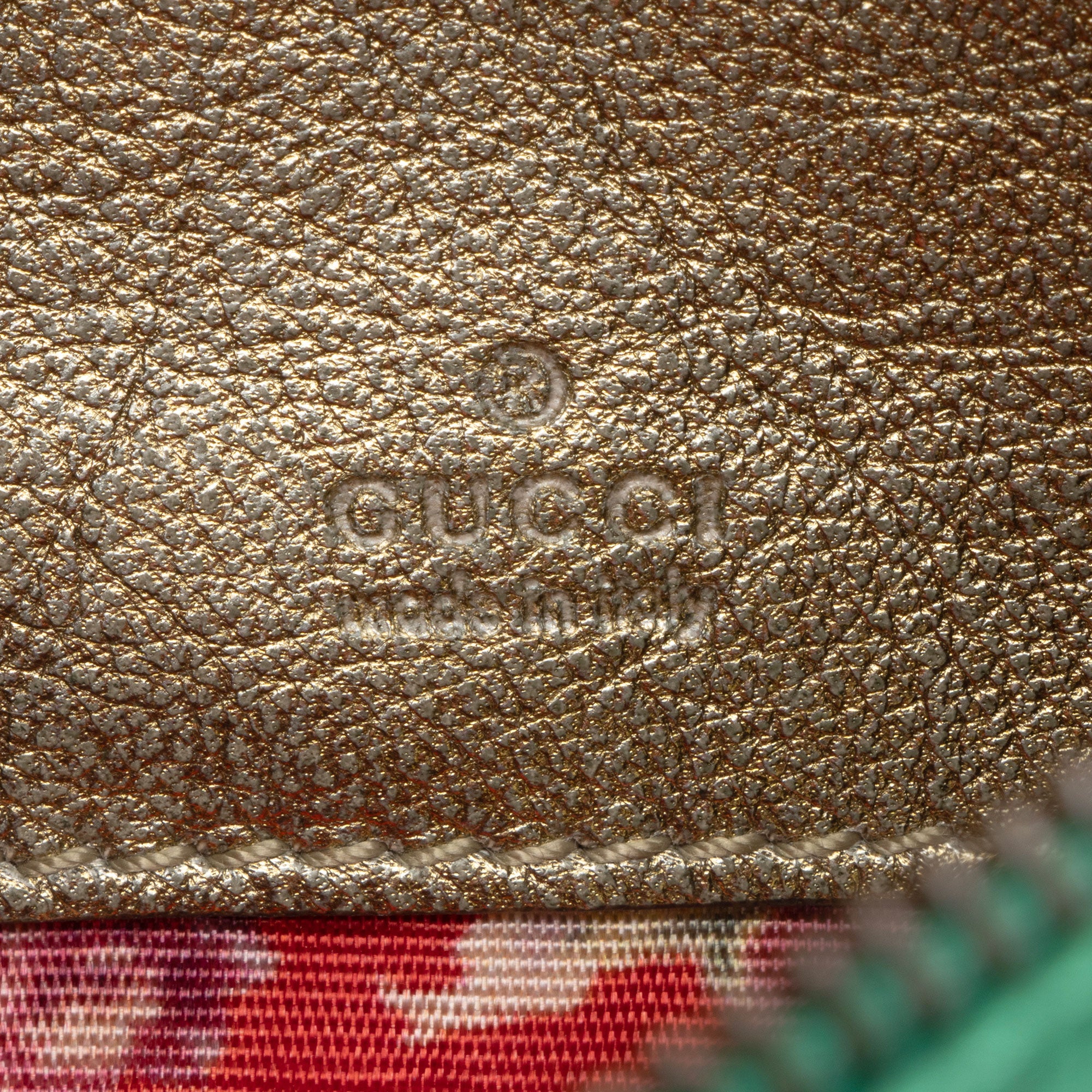 Gucci Metallic Leather Trapuntata Mini Bag