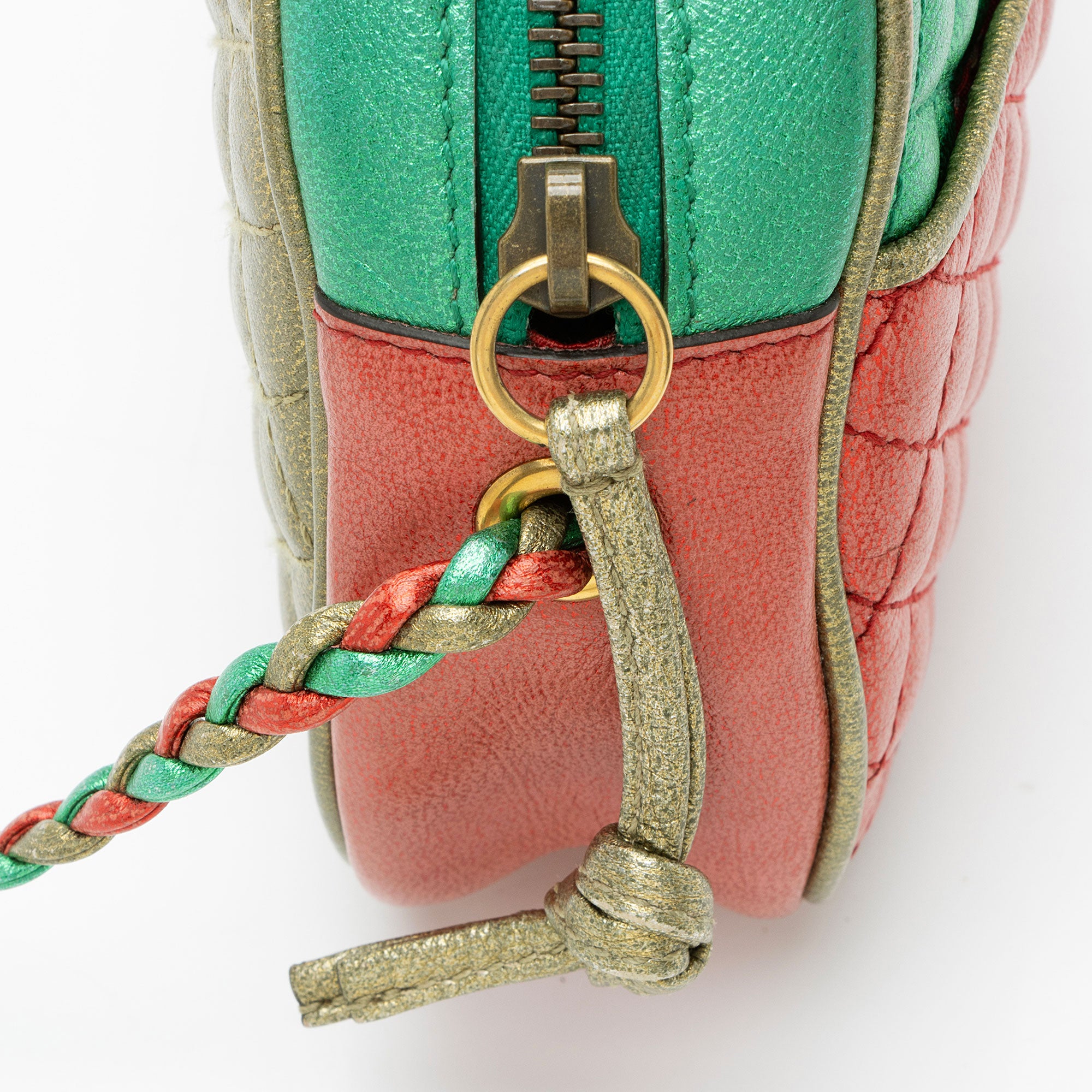 Gucci Metallic Leather Trapuntata Mini Bag