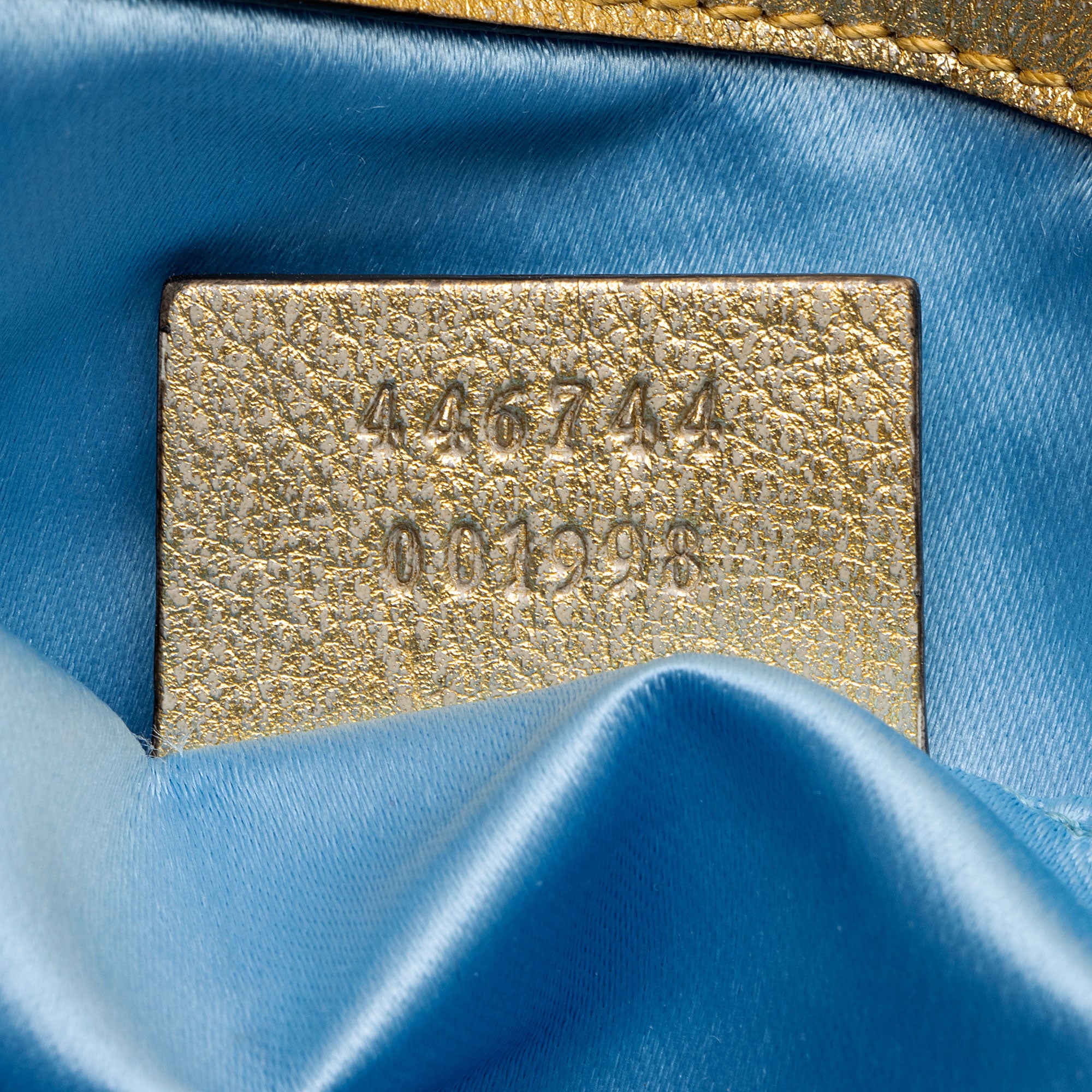 Gucci Metallic Matelasse Leather GG Marmont Mini Flap Shoulder Bag (SHF-6l0XWs)