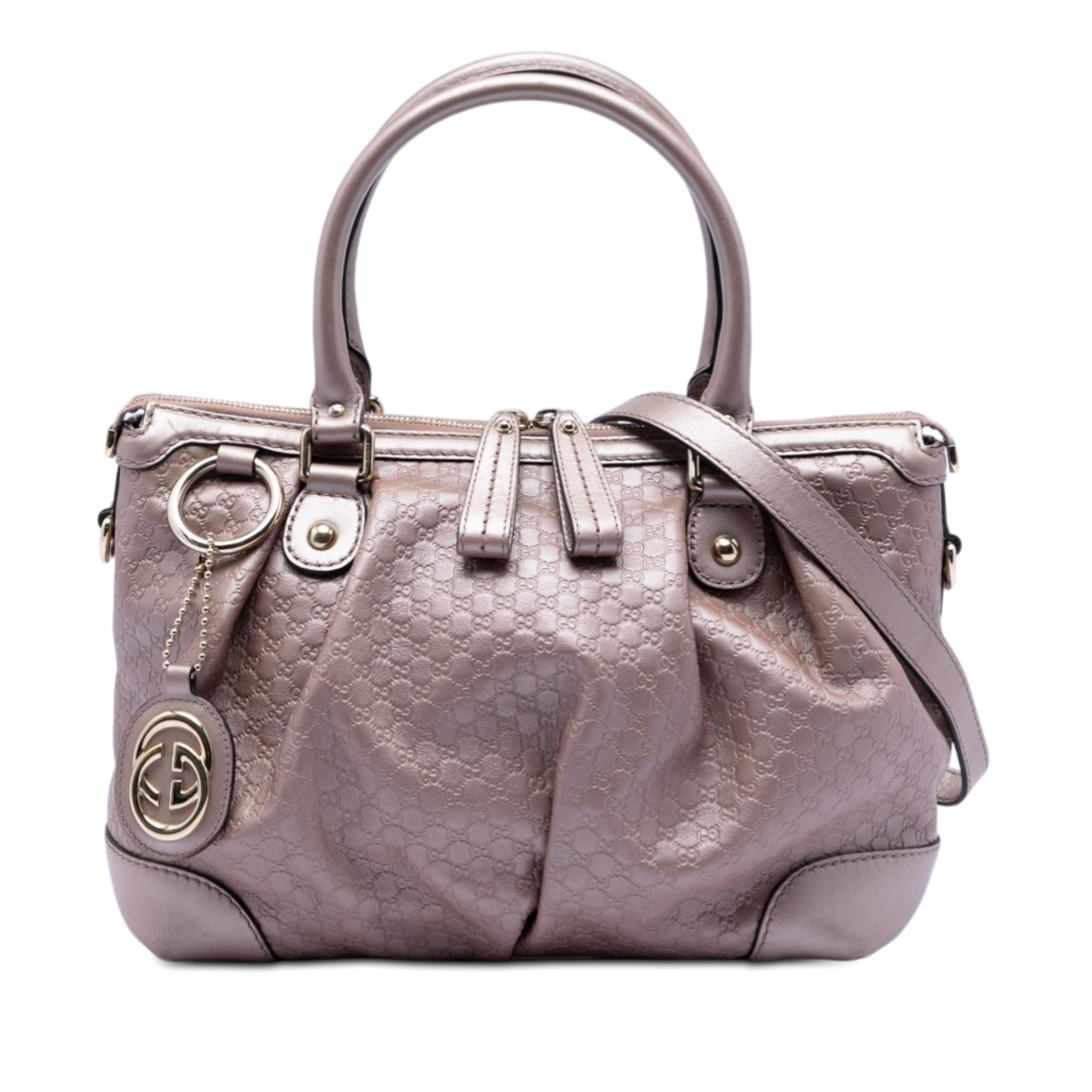 Gucci Metallic Microguccissima Sukey Satchel