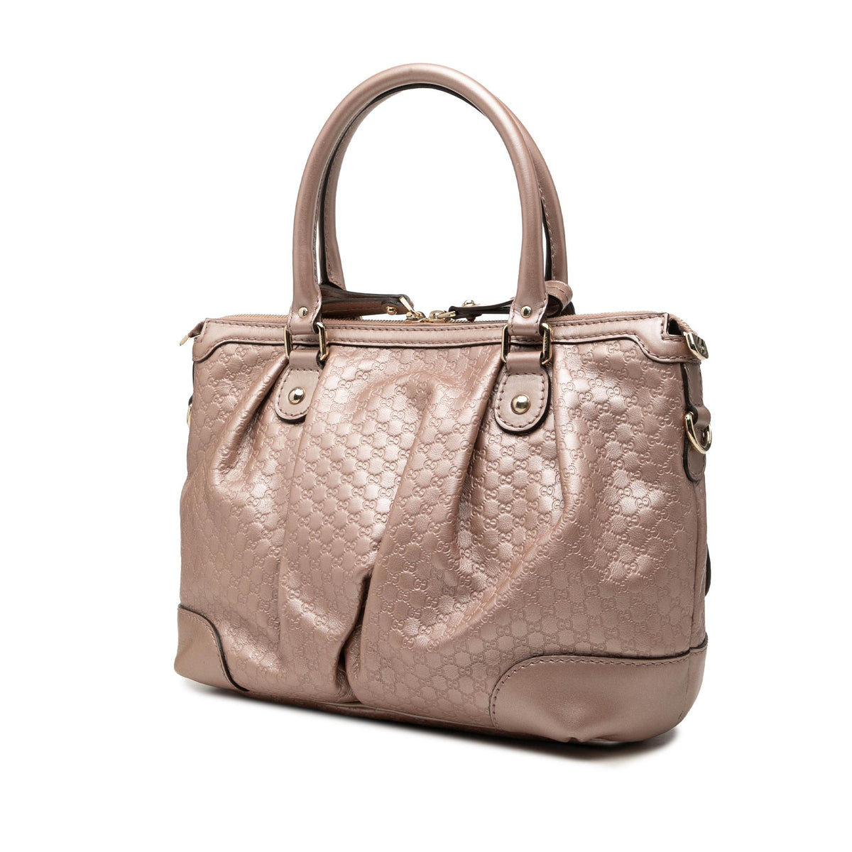 Gucci Metallic Microguccissima Sukey Satchel