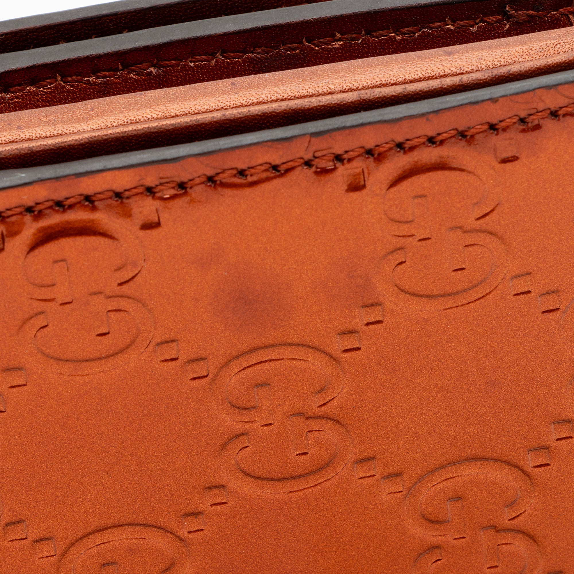 Gucci Metallic Patent Guccissima Leather Heart Logo Wallet (SHF-jwQhWg)