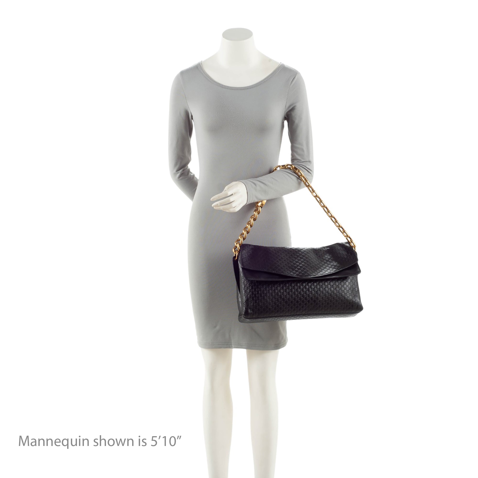 Gucci Microguccissima Leather Chain Large Shoulder Bag