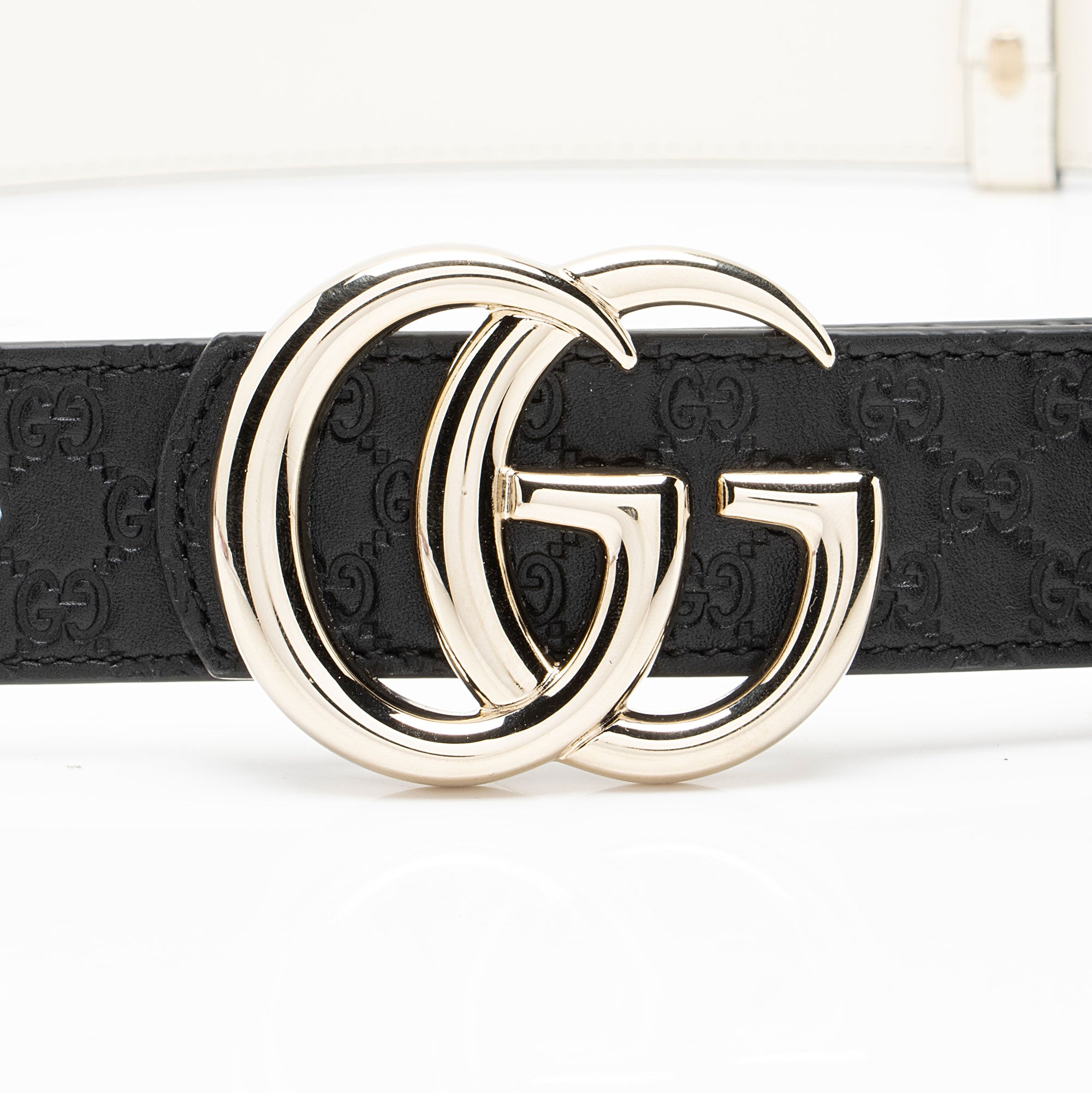 Gucci Microguccissima Leather GG Marmont Reversible Belt - Size 36 / 90