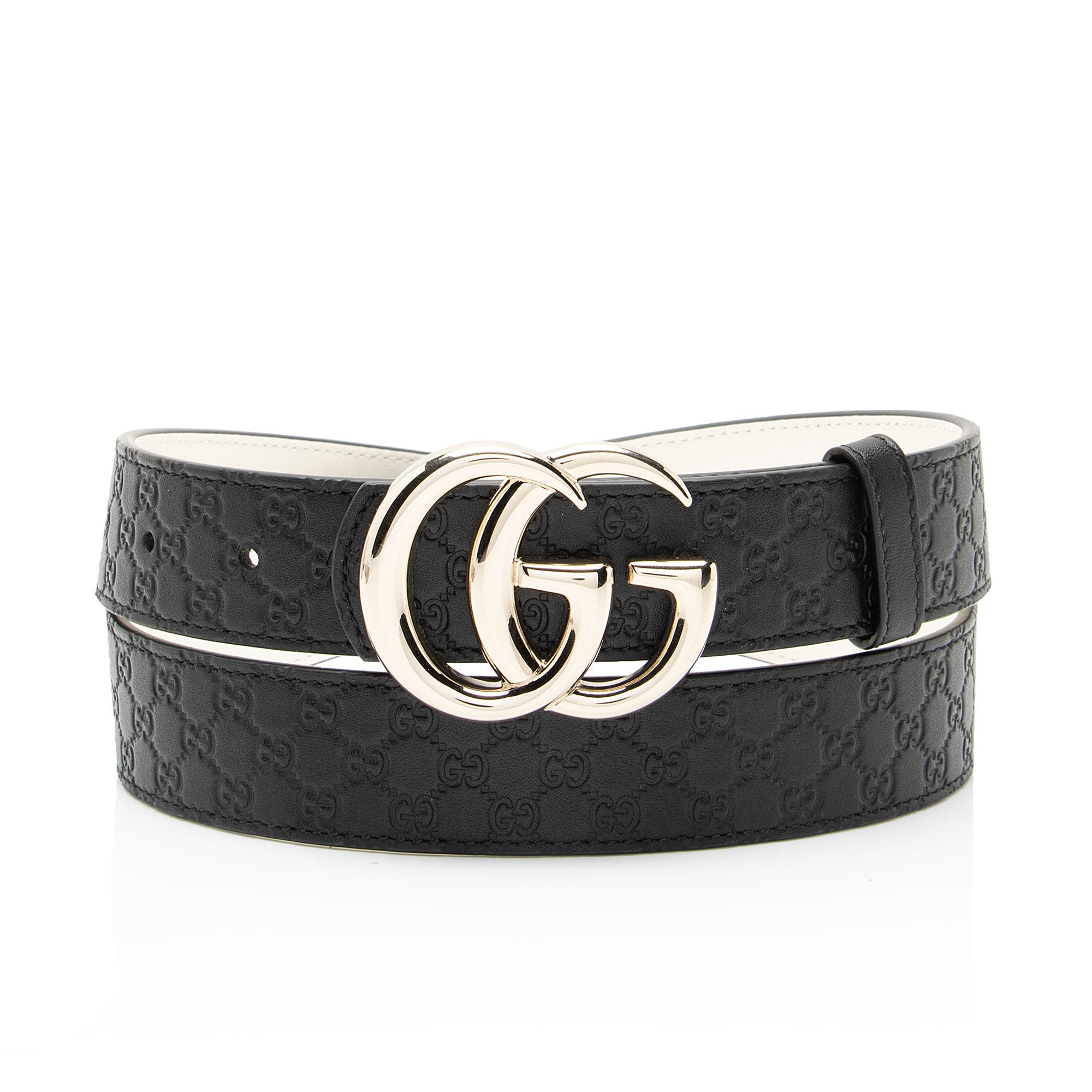 Gucci Microguccissima Leather GG Marmont Reversible Belt - Size 36 / 90