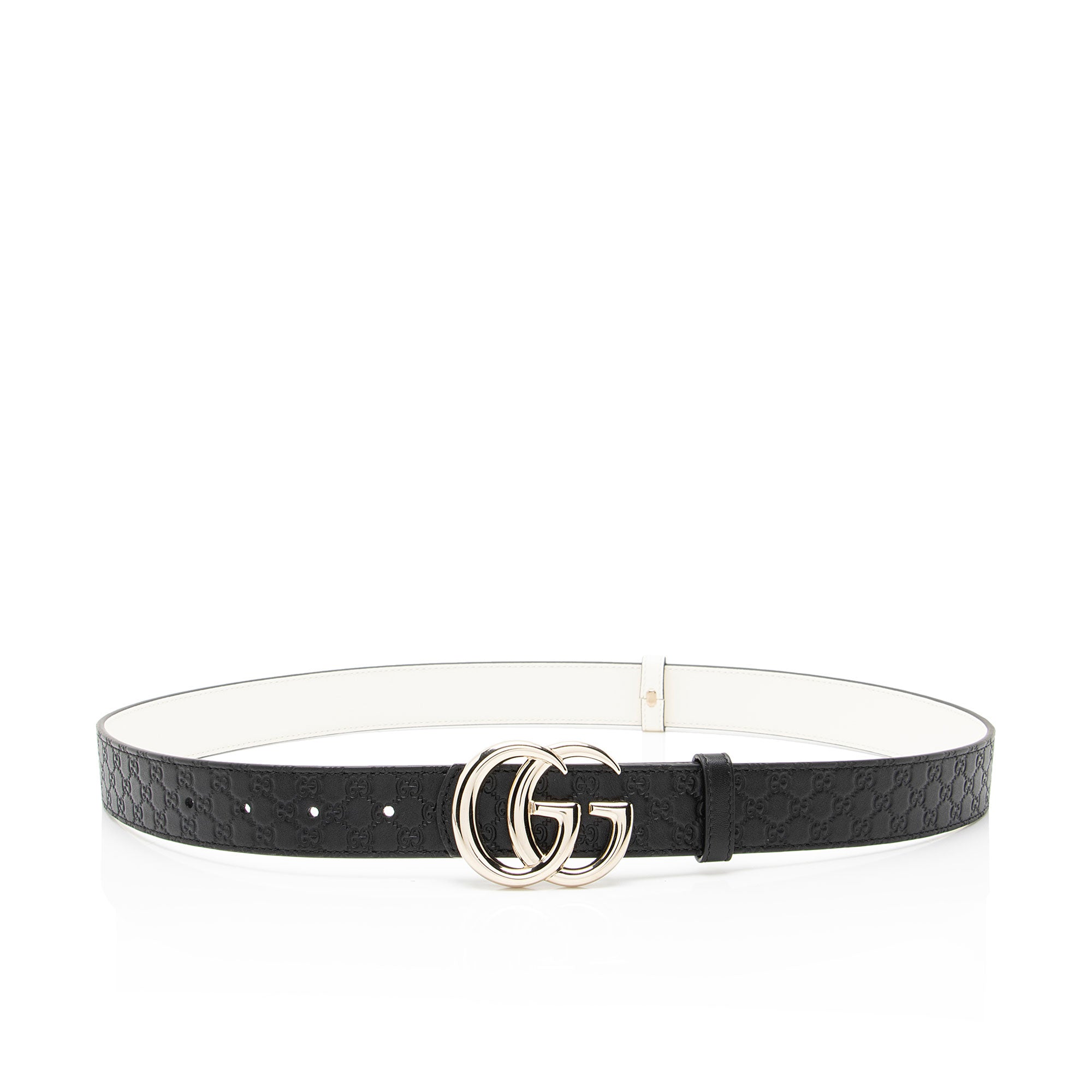 Gucci Microguccissima Leather GG Marmont Reversible Belt - Size 36 / 90